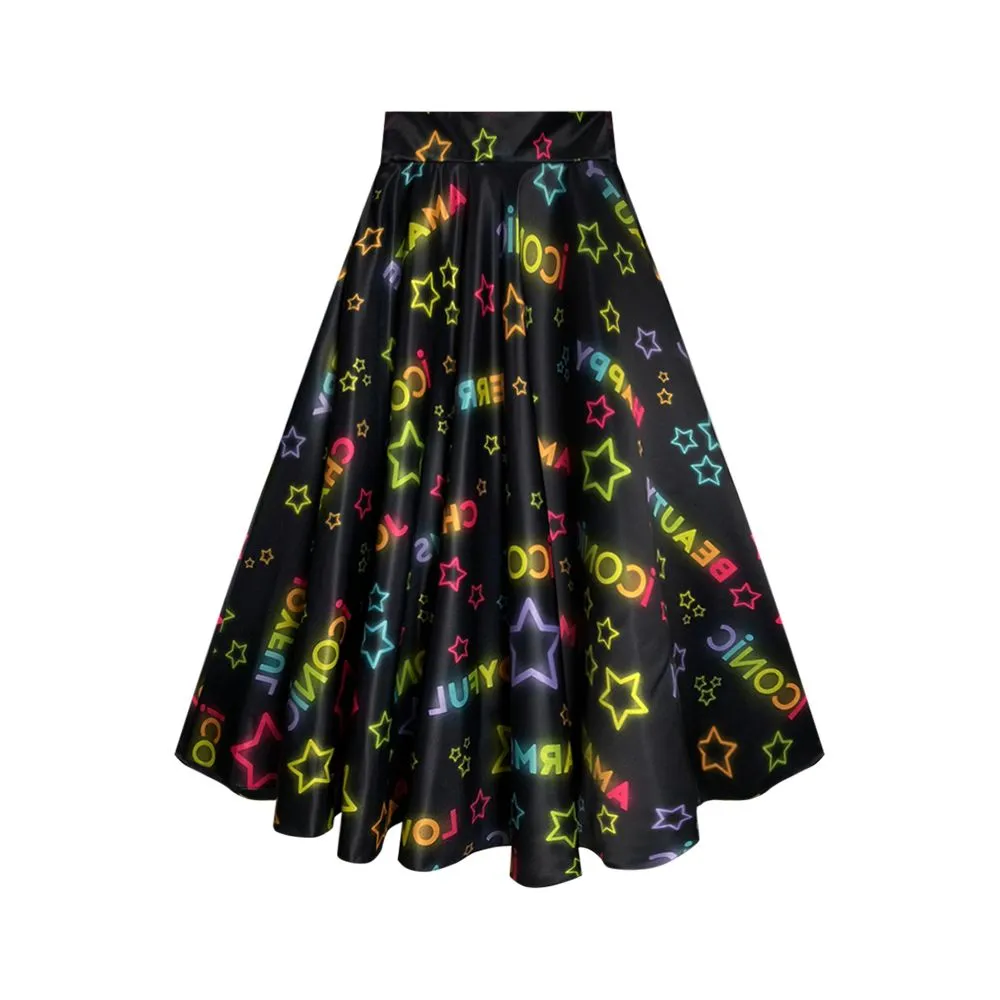 ICONIC BLACK STARRY SKIRT