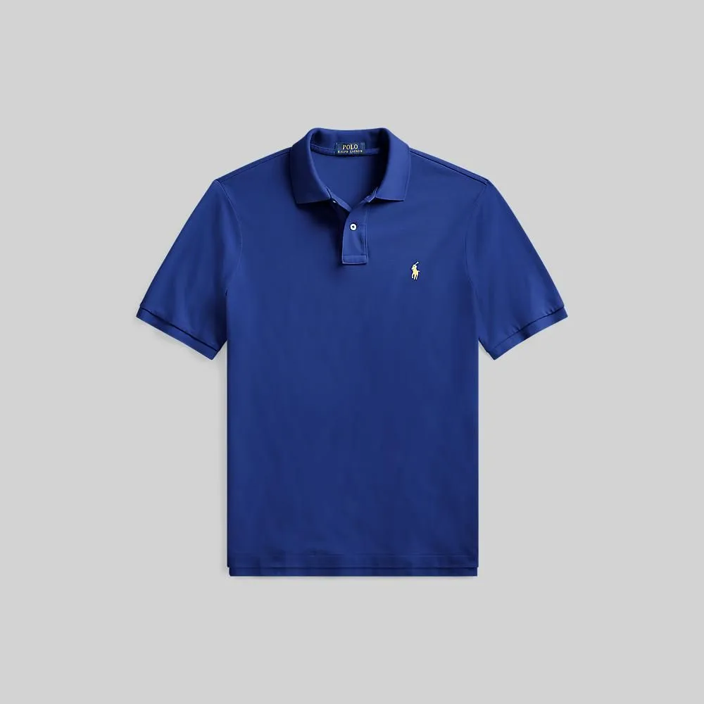 POLO RALPH LAUREN Polo Ralph Lauren POLO-Custom Slim Fit Mesh Polo Shirt MNPOKNI1N820488 400 BLUE