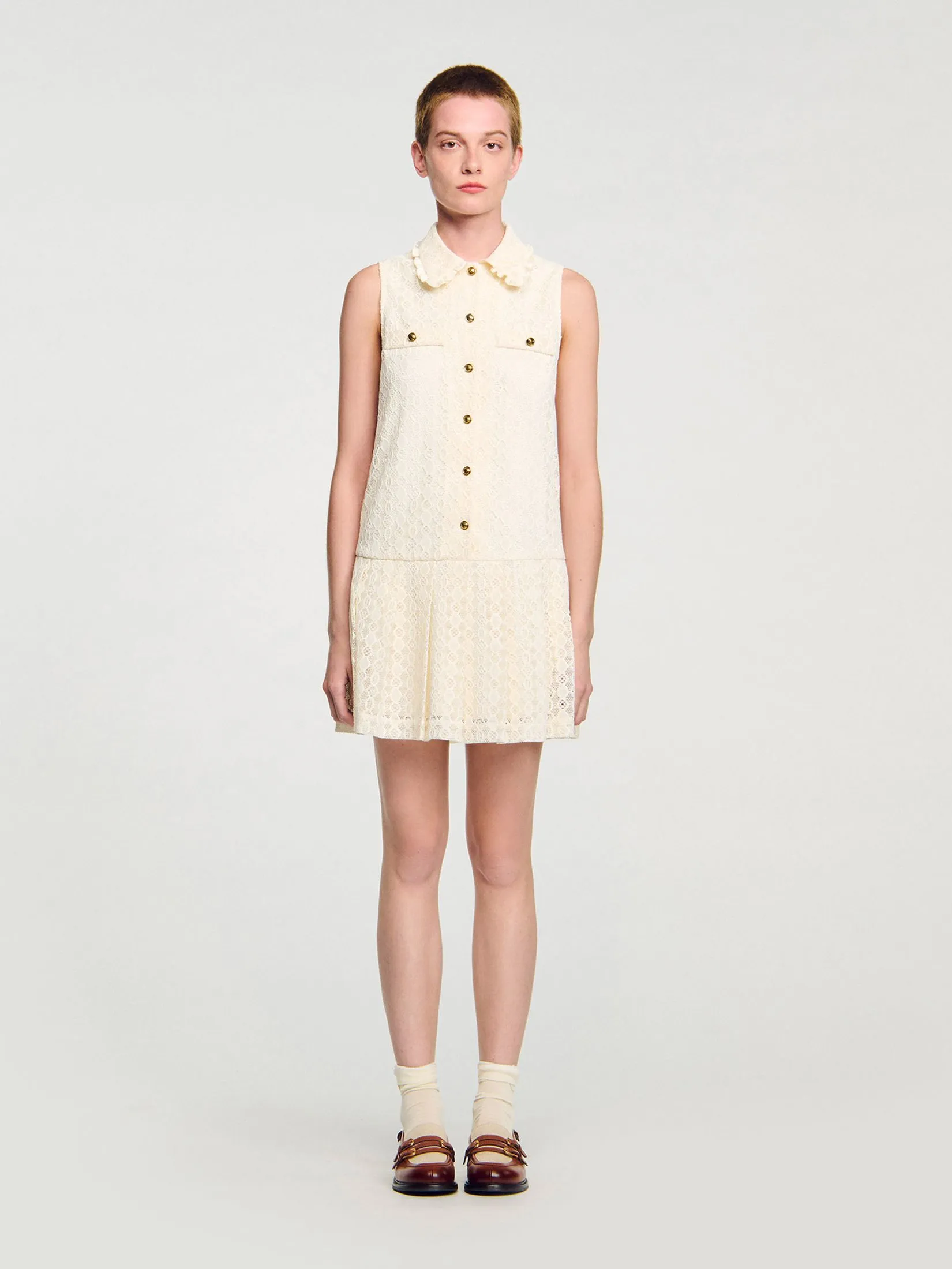SANDRO Mini Lace Dress