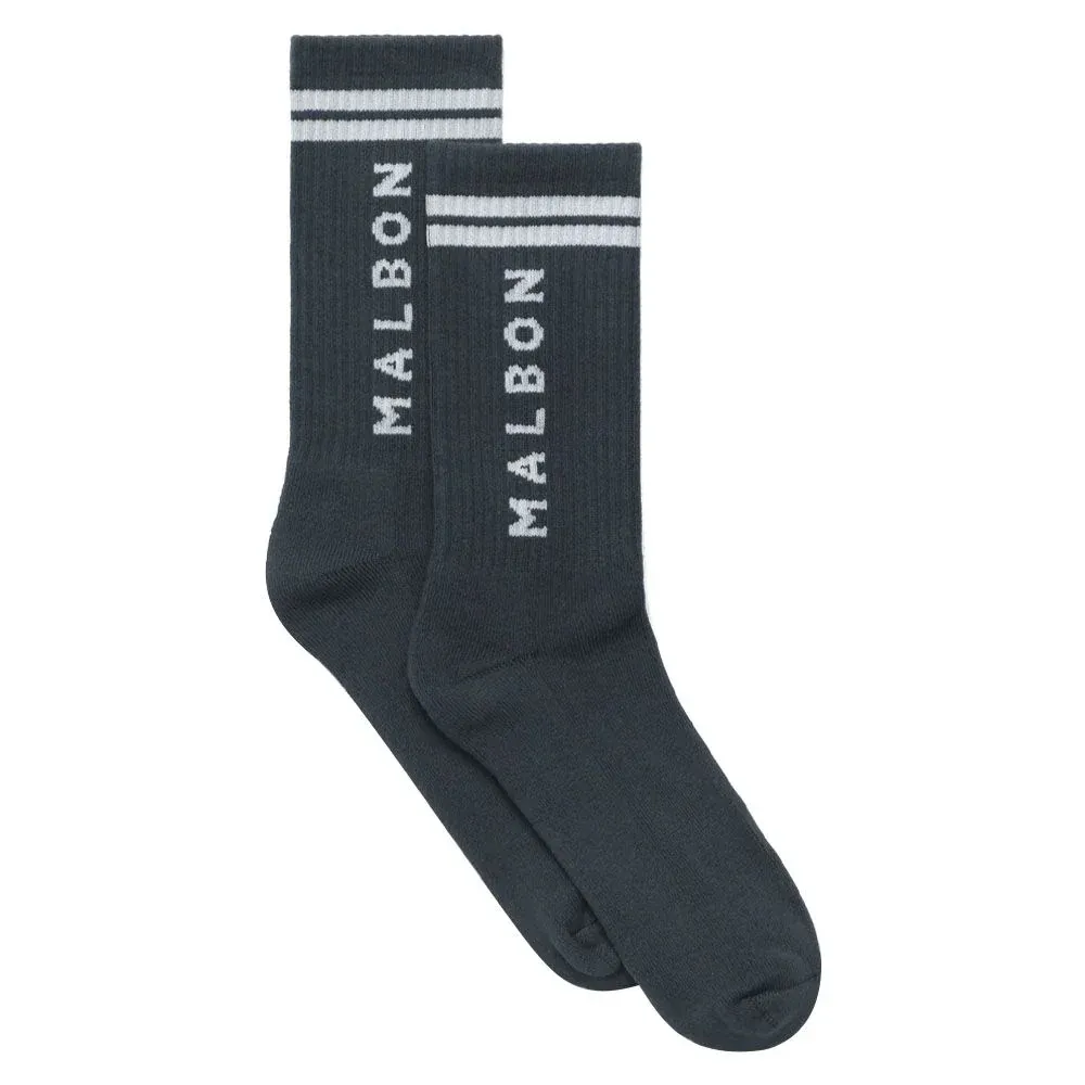 MALBON GOLF BERMUDA SOCK IN SLATE BLUE