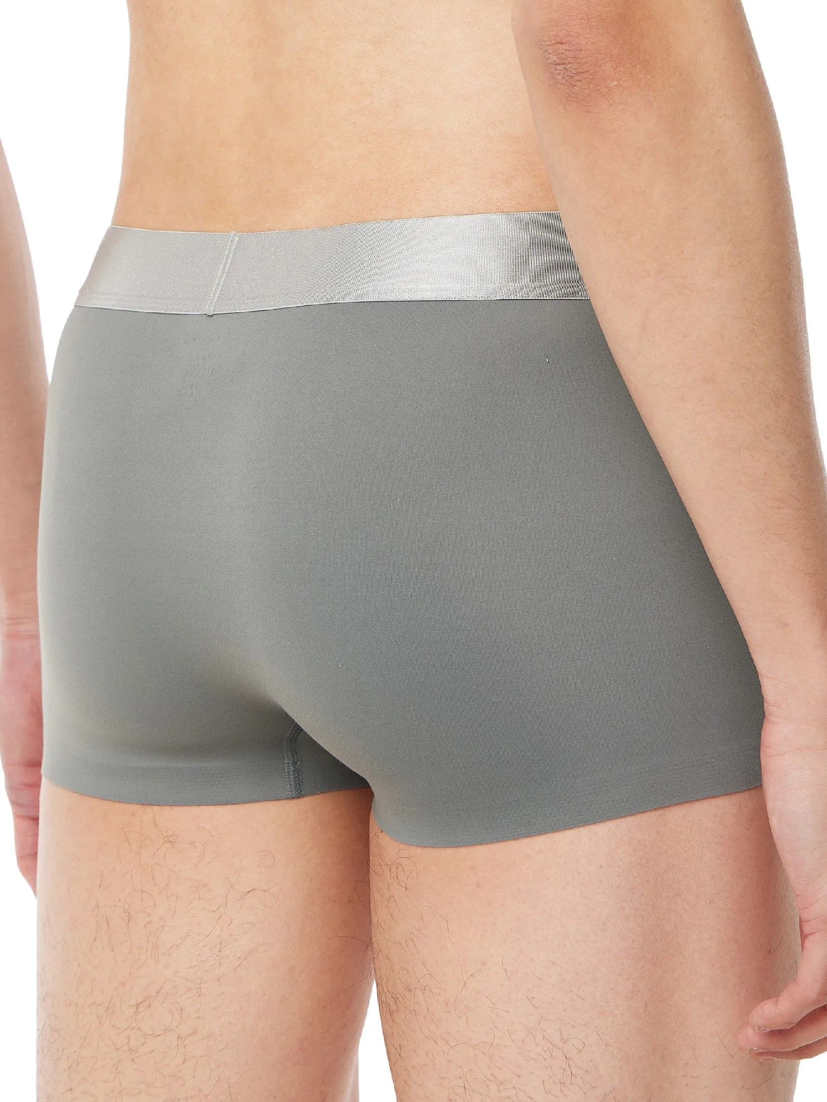 CALVIN KLEIN Men's Brushed Micro Jersey Low Rise Trunks Dark Grey