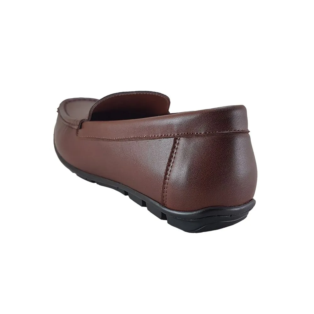 FREEWOOD SHOES Men Loafer plain-brown