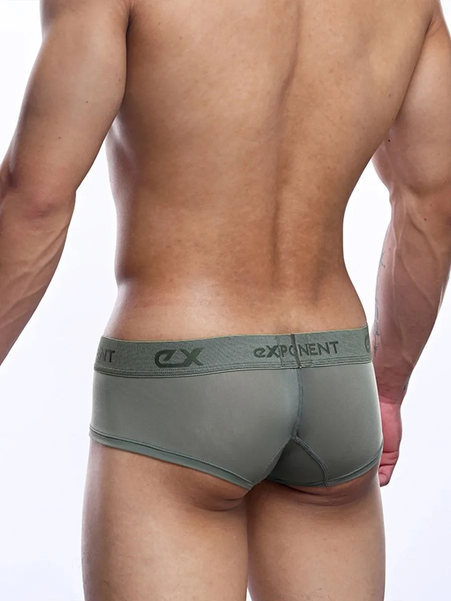 EXPONENT Underwear Elusive Silky - Secret Zone Translucent Mini Trun Army Green