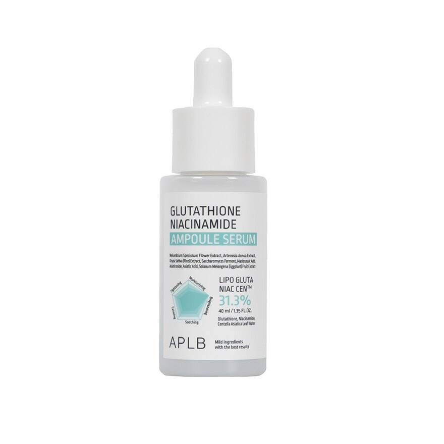 APLB Glutathione Niacinamide Ampoule Serum 40 Ml. - White