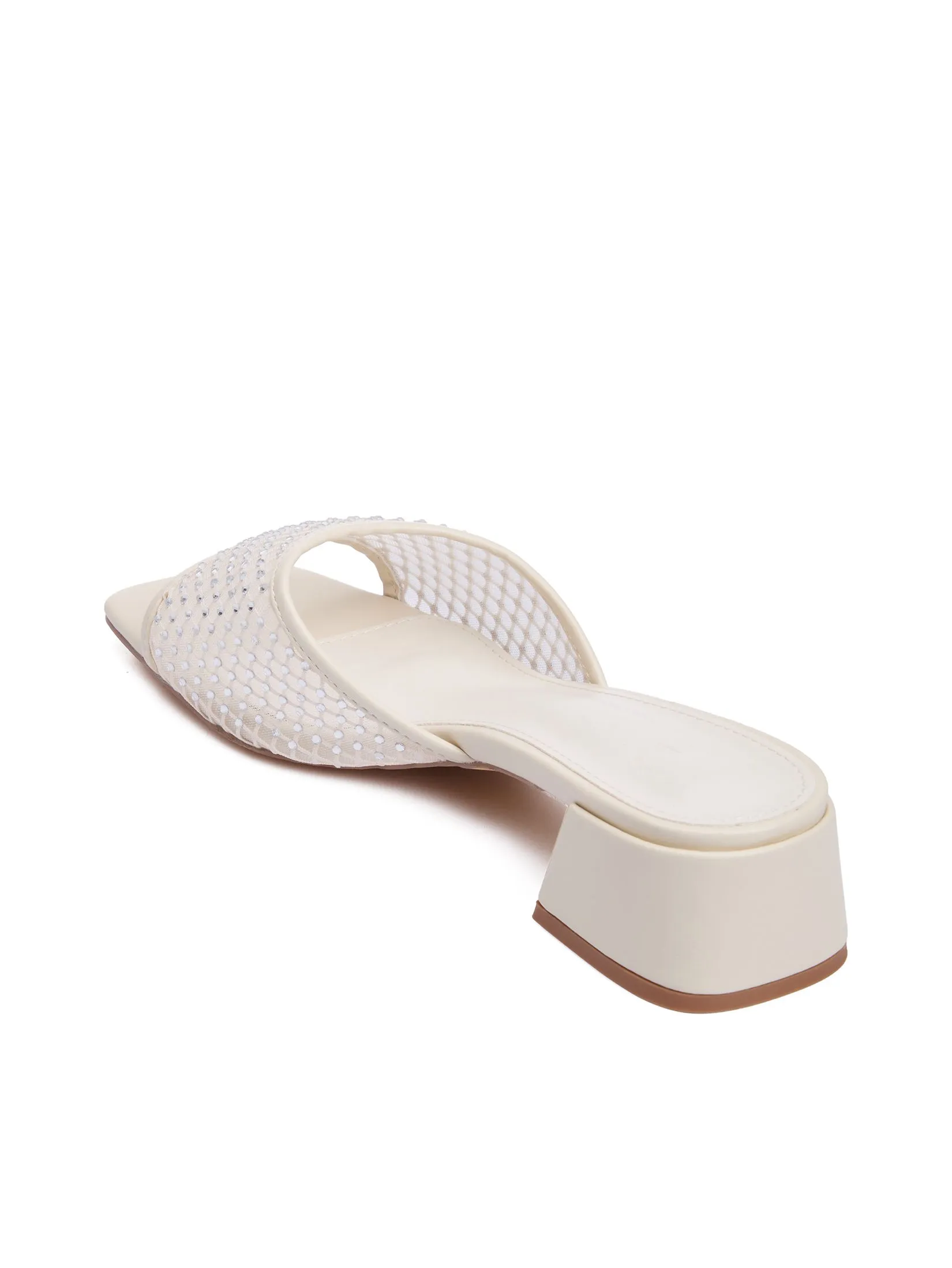 FOF Women High Heels With Diamond Mesh