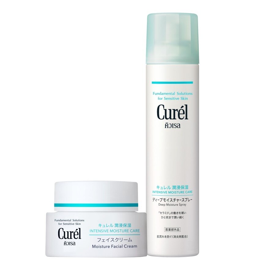 Curel Face Cream 40g + Curel Moisture Spray 250ml