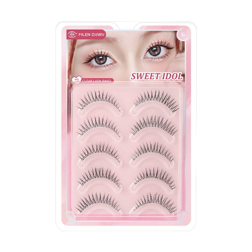 Mlen Diary Strips Lashes Series Eyelashes 5Pairs Sweet Idol