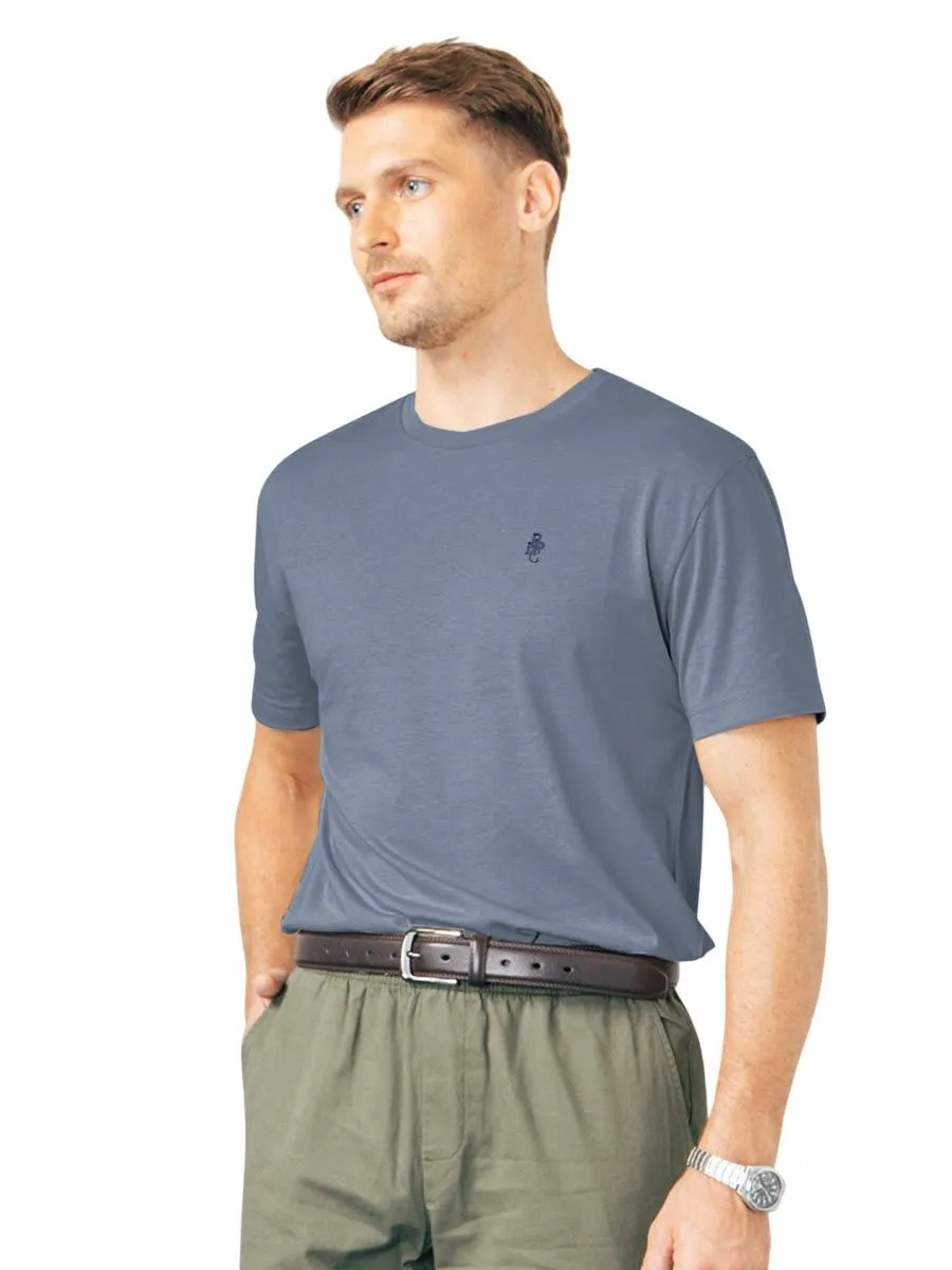 BEVERLY HILLS POLO CLUB Dark blue Unisex T-Shirt REGULAR-FIT Model BNSP102 Size - 2XL