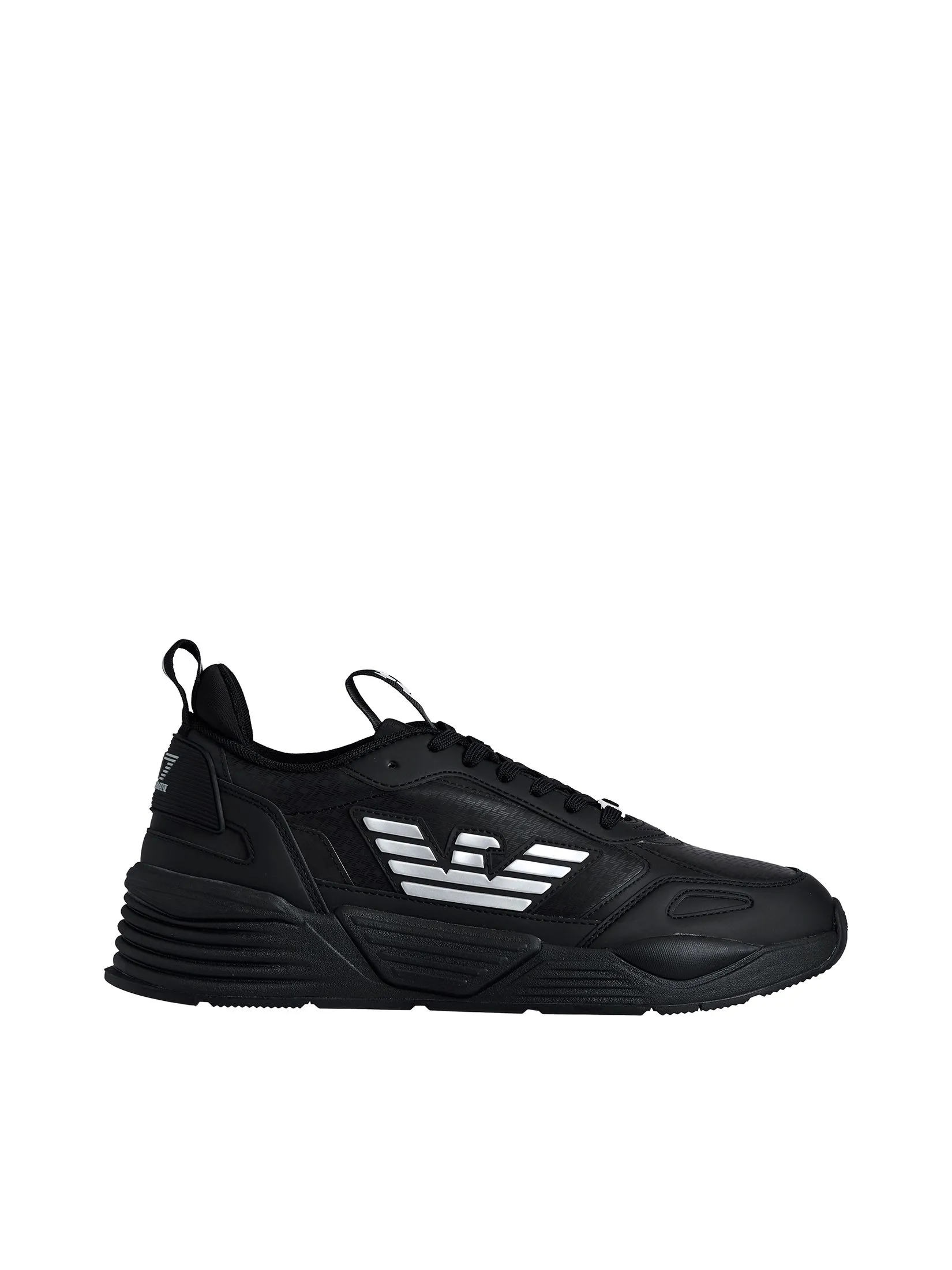 EA7 Men Sneakers SS25 M826 Triple Black+Silver
