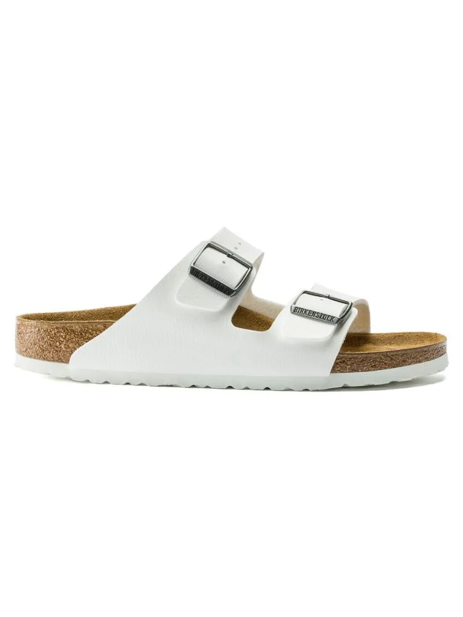 BIRKENSTOCK UNISEX SANDALS ARIZONA BIRKO-FLOR WHITE