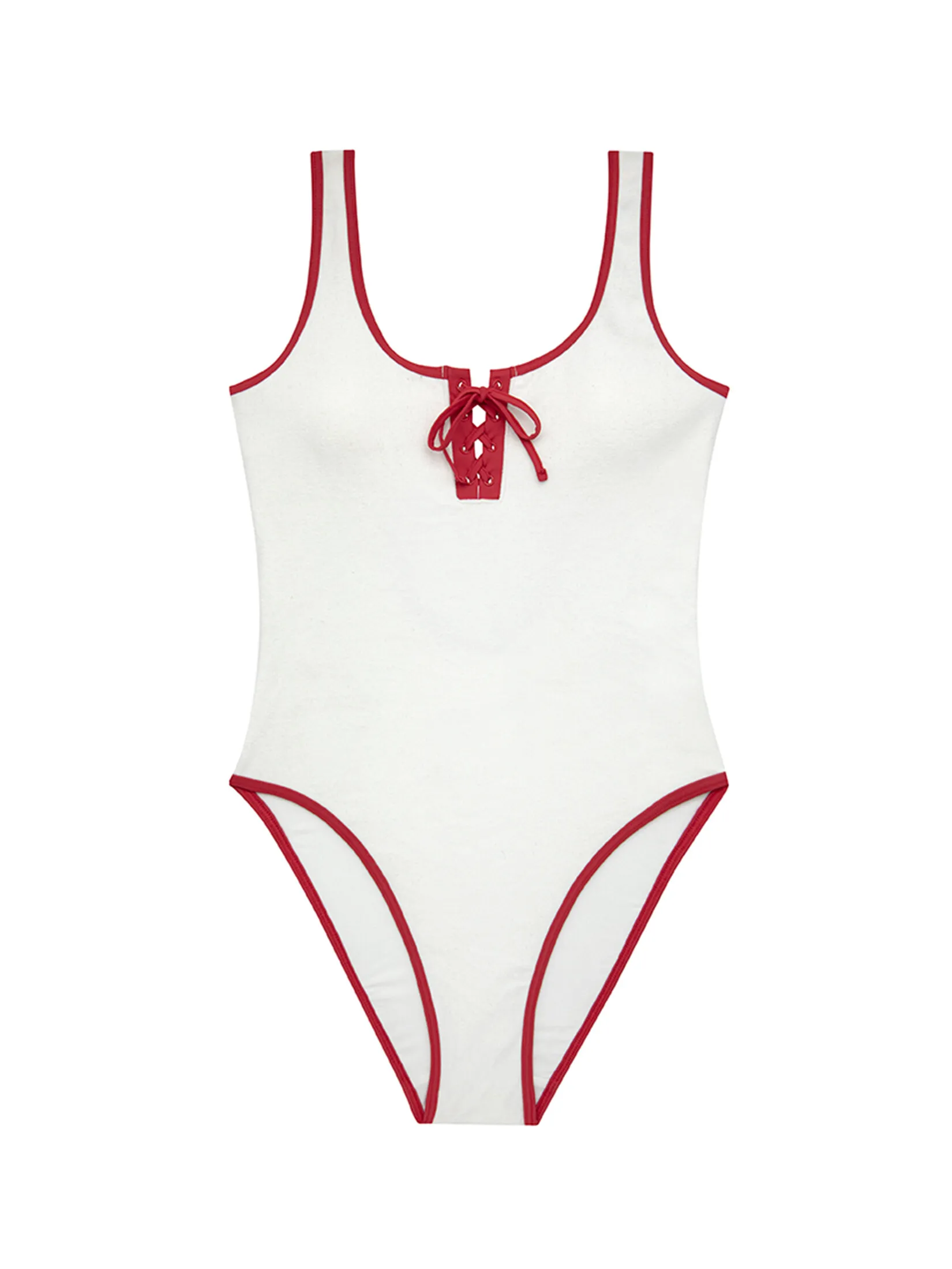 SABINA SWIM SS 25 Woman | CHERRY ON TOP Margaret One Piece Swimwear - Cream