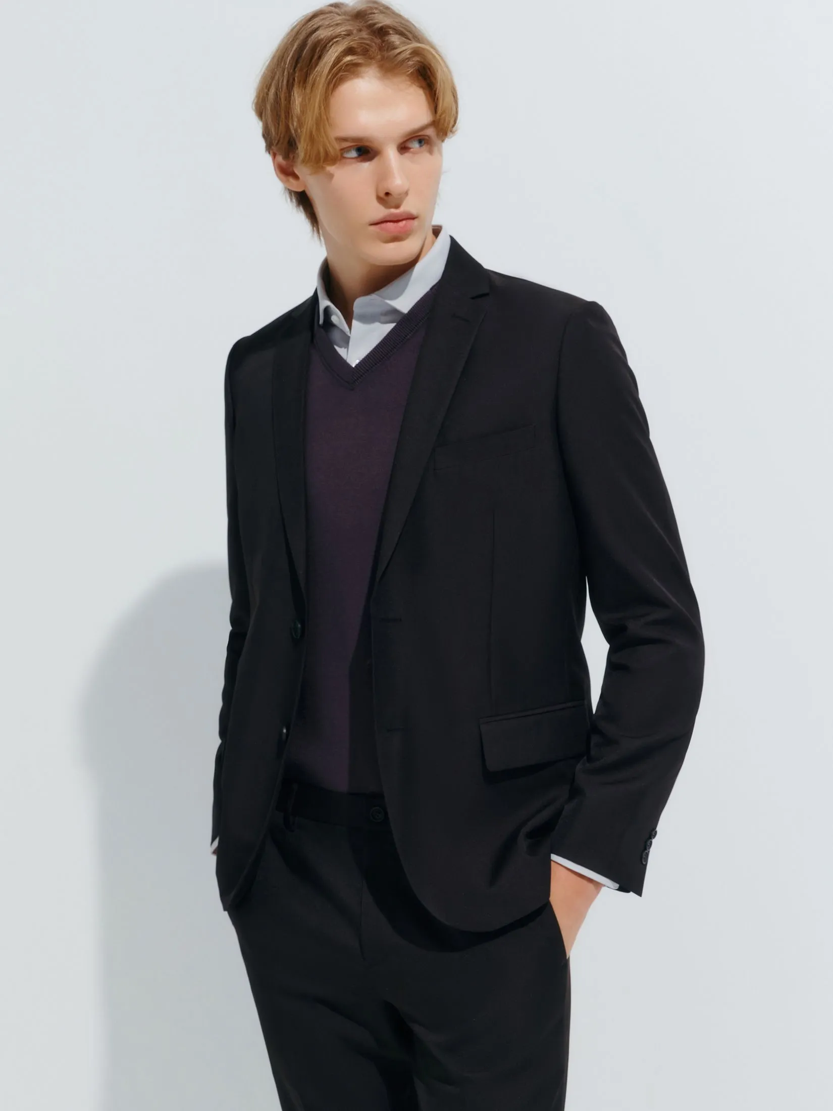 G2000 Men Clothing Anti-Static Suit Blazer  Smart Fit - Black