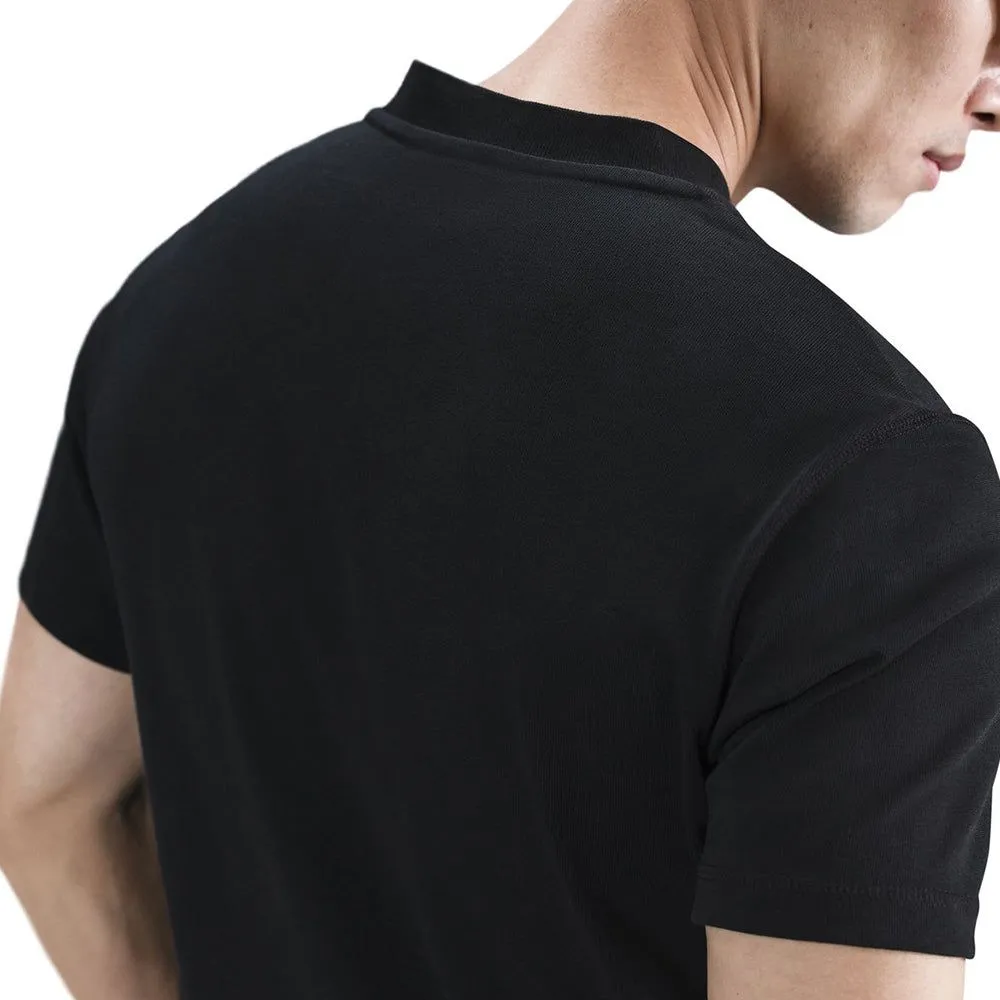 NIKE Men T-Shirt Club Henry Black - NI083AP244EMTH