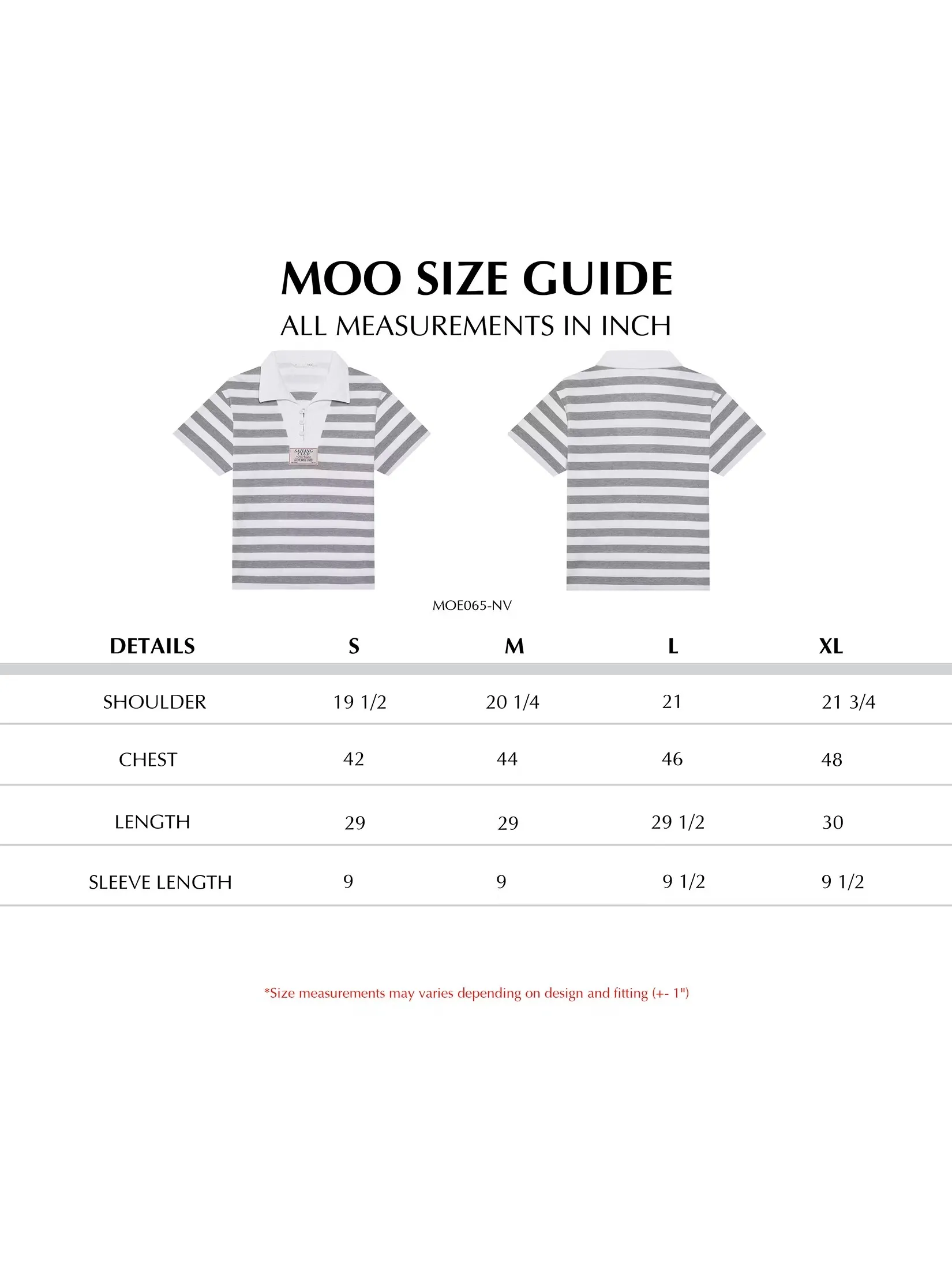 MOO [MOO 6/25] Sailor Smock Polo Shirt Gray