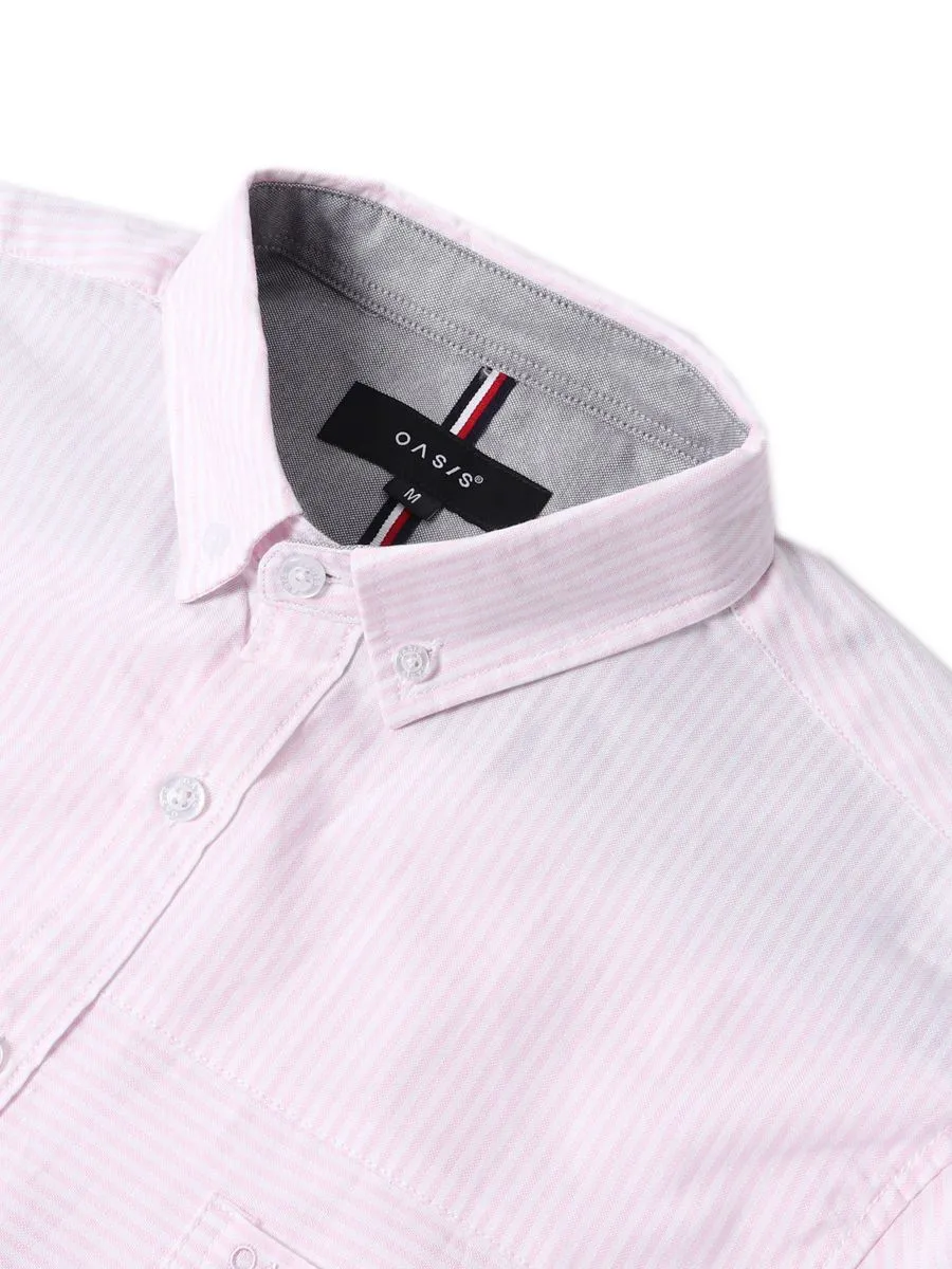 OASIS Men's Long Sleeve Shirt Pink