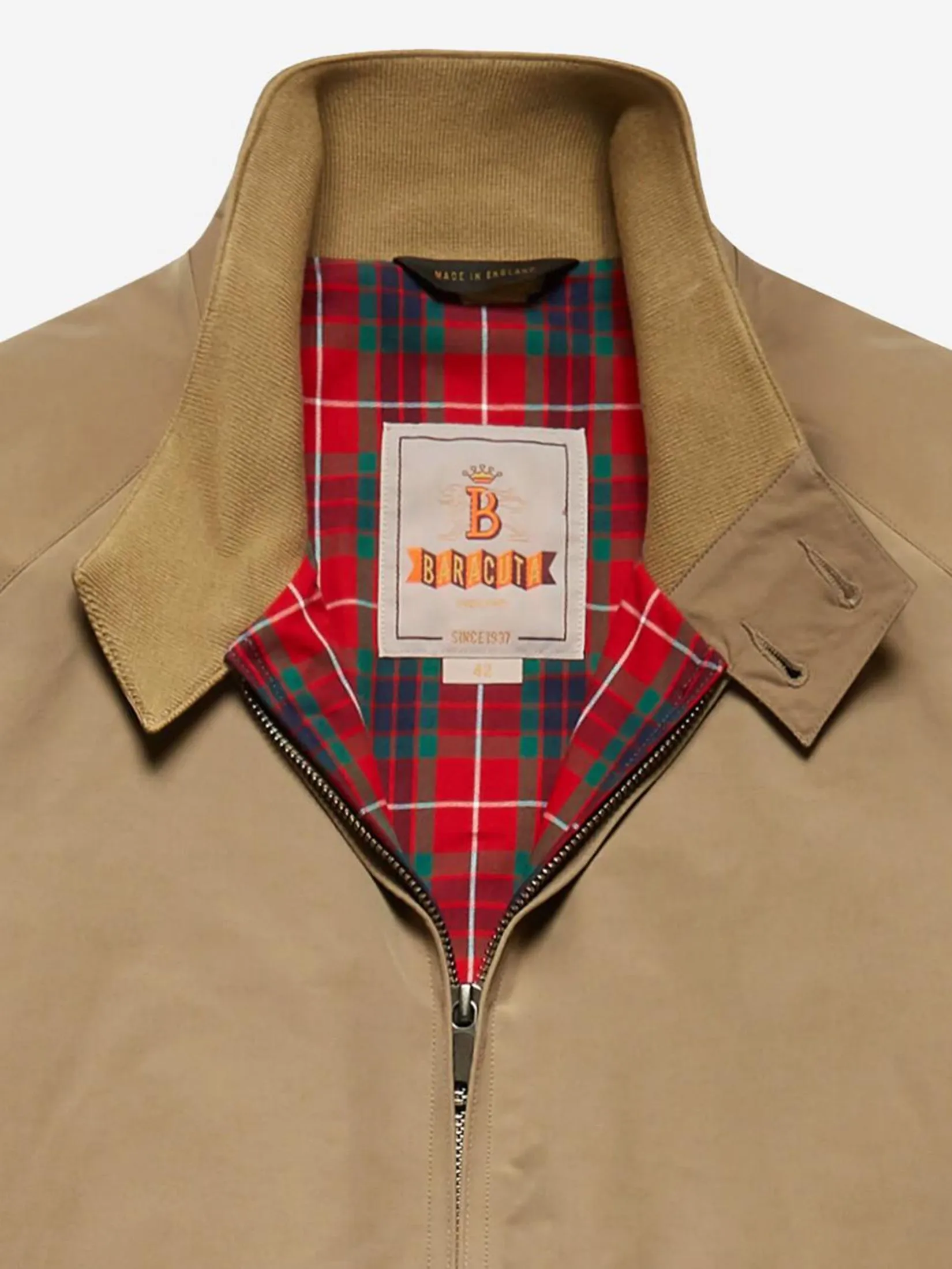 BARACUTA Unisex Harrington Jacket G9 Tan