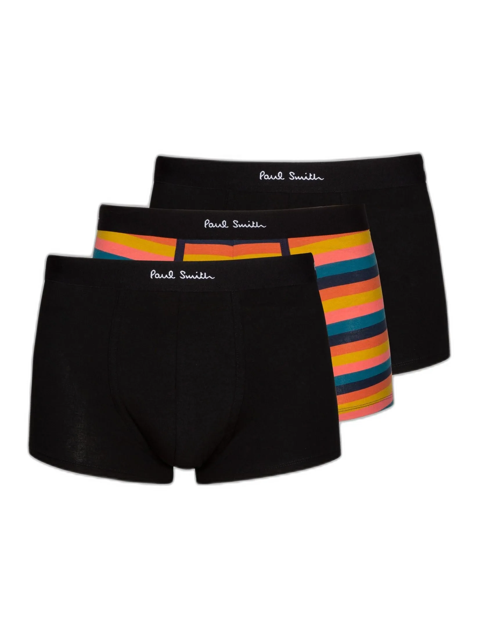 PAUL SMITH Underwear Mens M1A-914-M3PK15-79 Men Trunk 3 Pack Blk Artist Black