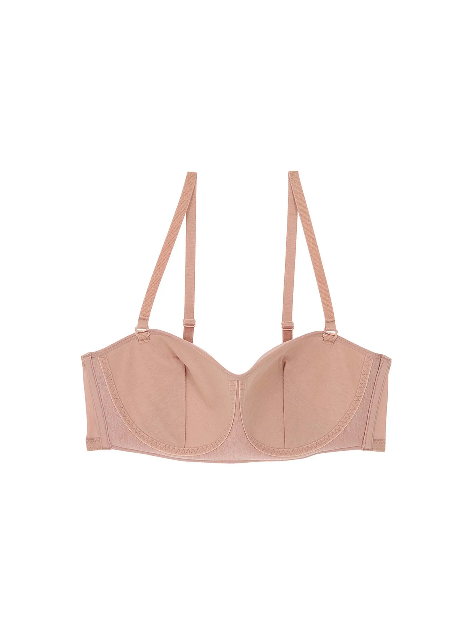 WACOAL Women Surprise strapless wireless top Bra Set 2 pcs Multicolor (Black Pink)