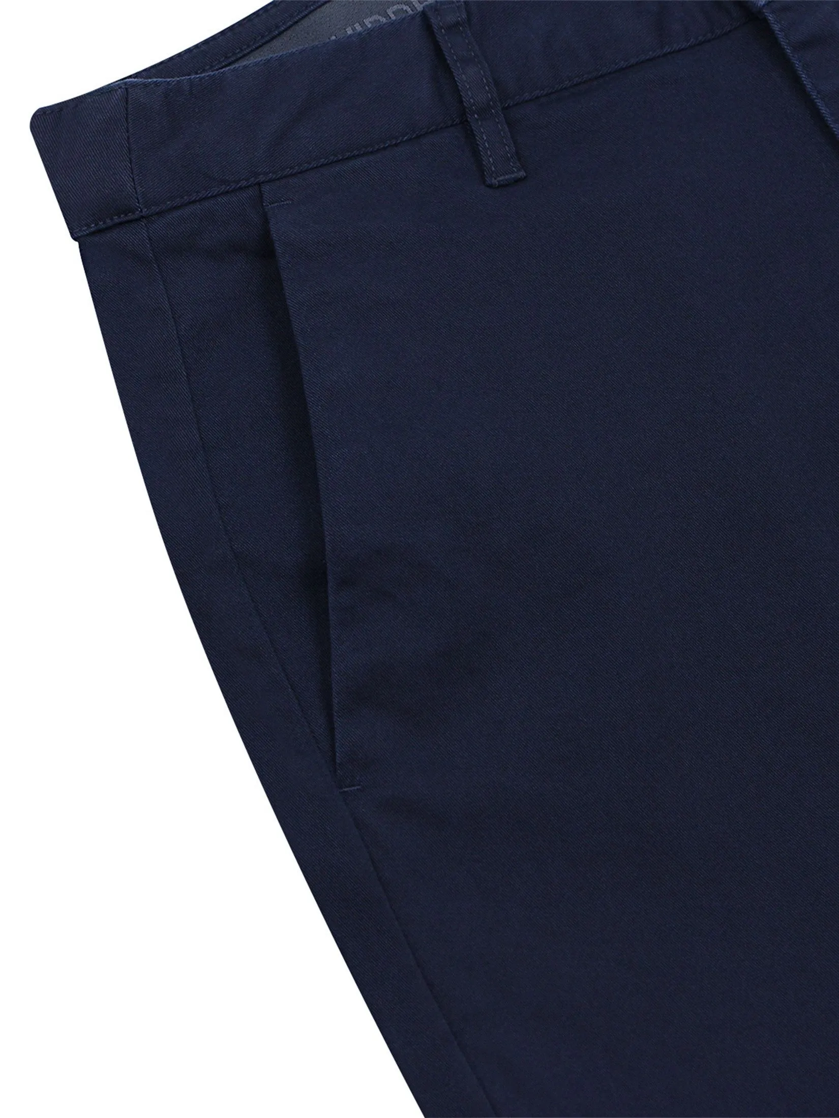 GIORDANO Men's Slim Easy Care Stretch Pants (180° Elastic Waist) Navy