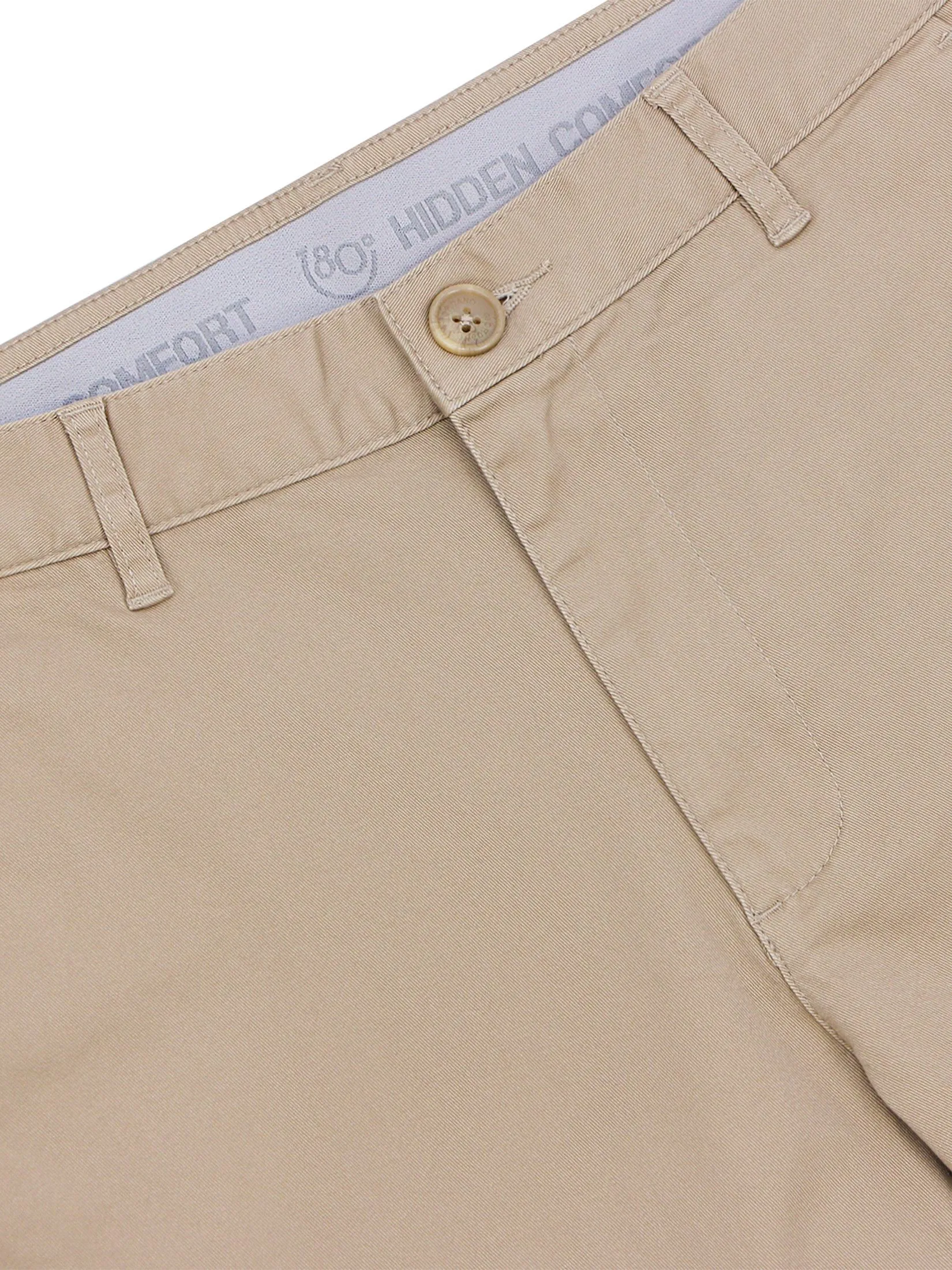 GIORDANO Men's Slim Easy Care Stretch Pants (180° Elastic Waist) Woodsmoke khaki