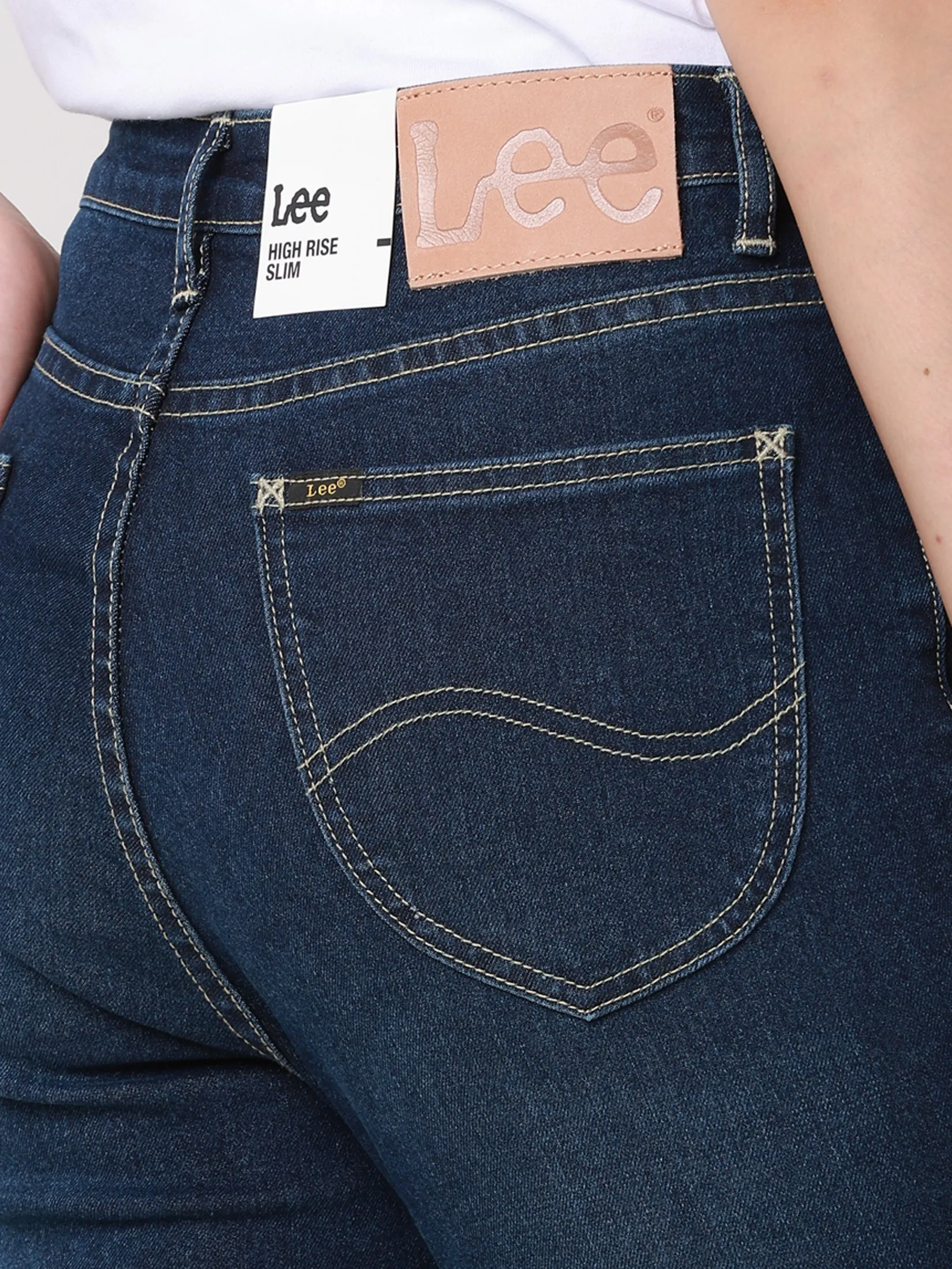 LEE Women s Jeans Mid Skinny Fit Mid Indigo