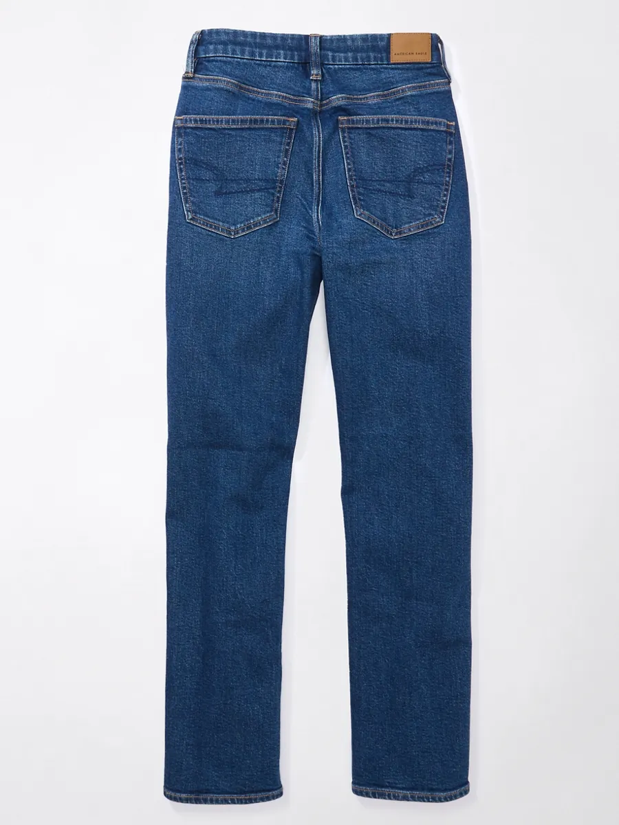 AMERICAN EAGLE WOMEN CURVY STRAIGHT JEANS 979 MEDIUM STANDARD