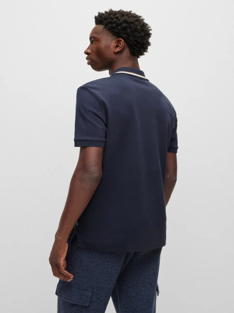 BOSS Men s Polos Slim Fit Dark Blue