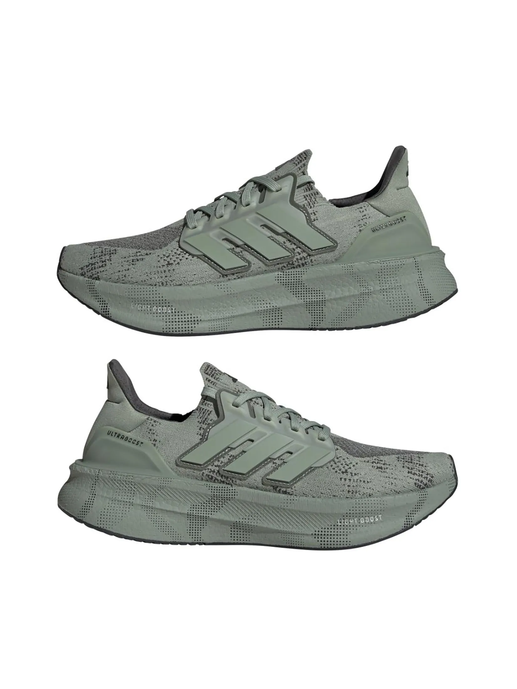 ADIDAS Men Running Shoes Ultraboost 5 - Digital Camo Silver Green / Silver Green / Carbon