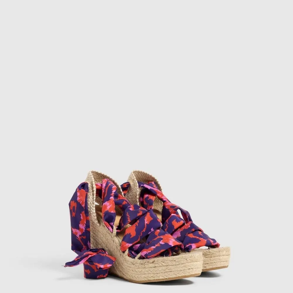 DIANE VON FURSTENBERG ESPADRILLES FOOTWEAR JORGELINA DVF ROSA/MULTICOLOR