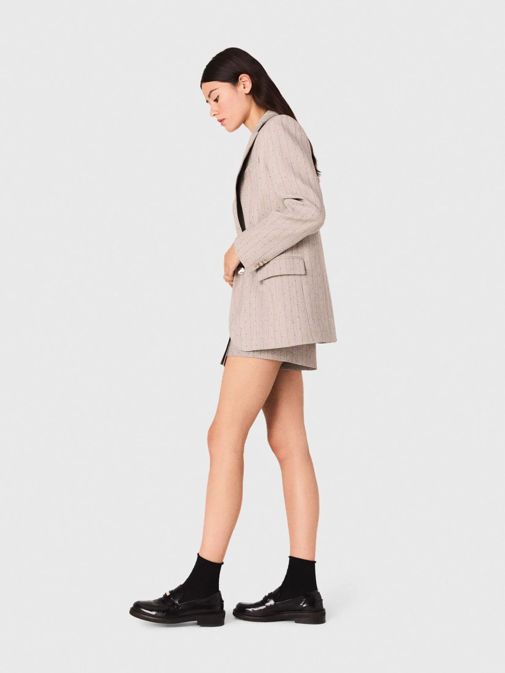 MAJE Women Suit Jacket Rhinestone