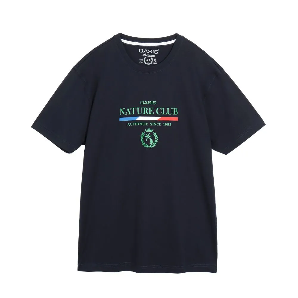 OASIS Navy Blue T-shirt Short sleeved