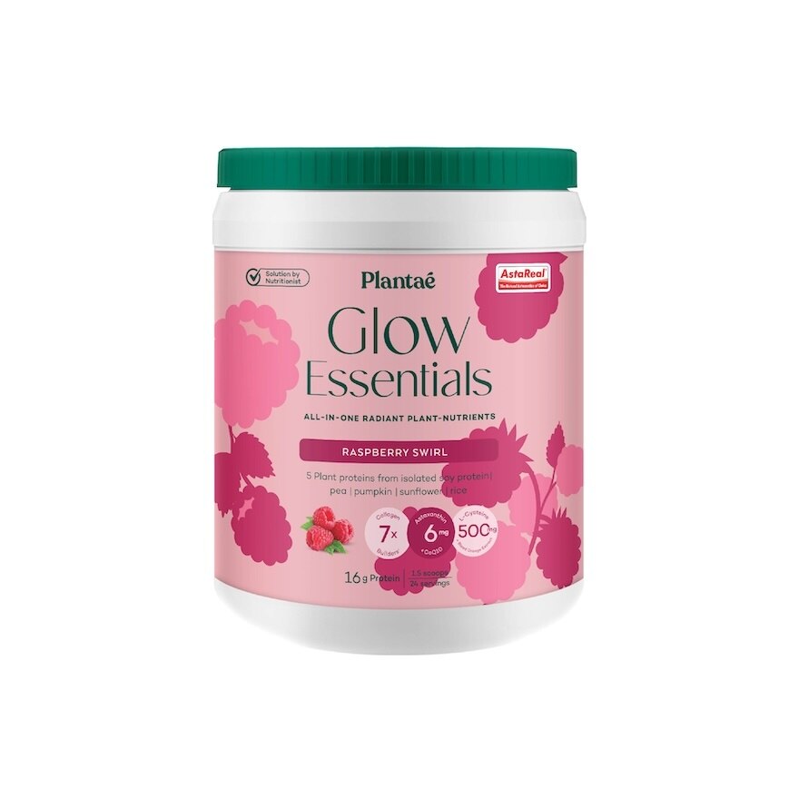 Plantae Plant Protein Glow Essentials Raspberry 624 g.