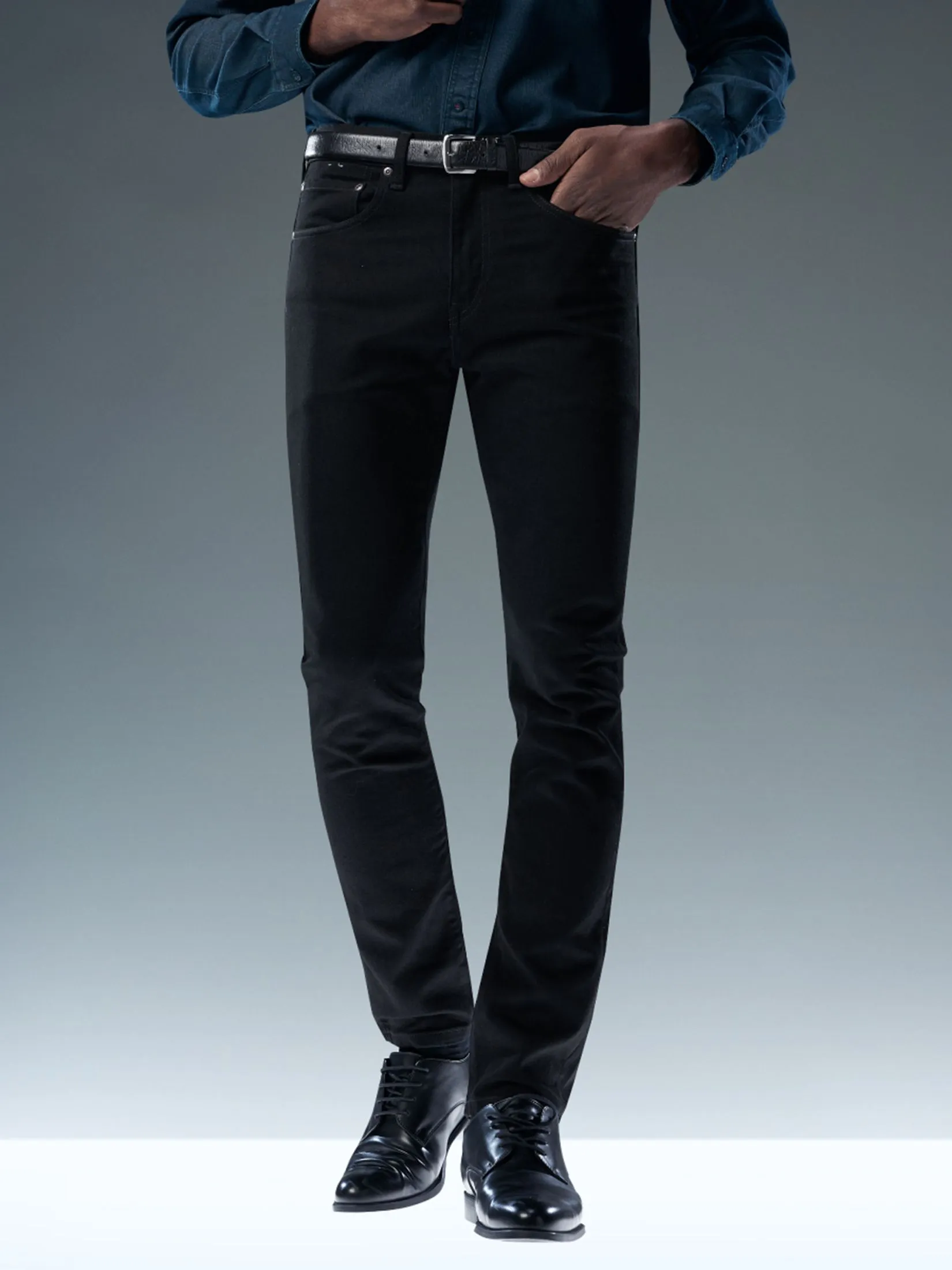 GQ GQ CoolTech Slim Jeans Super Black Jeans