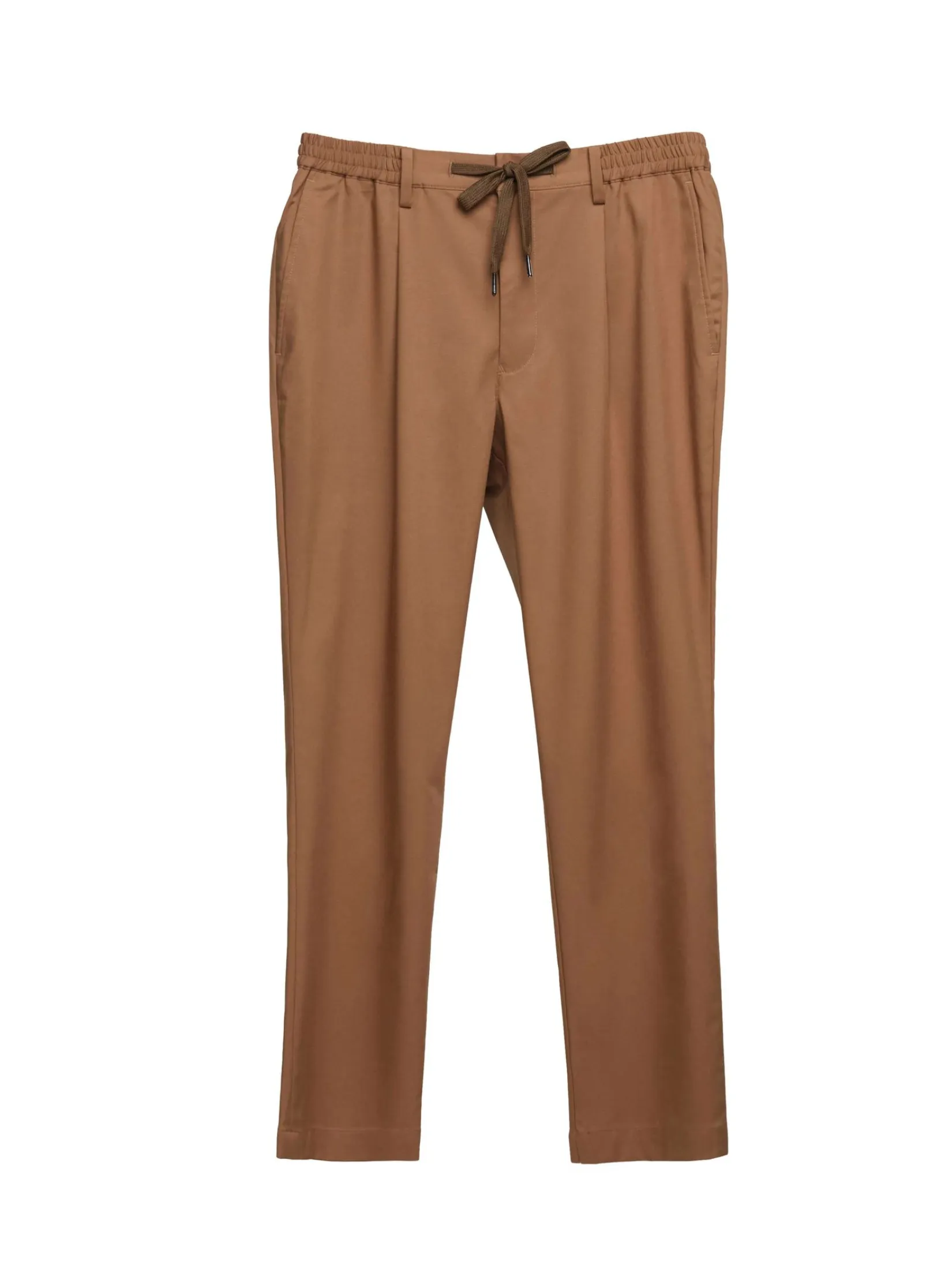 TAKEO KIKUCHI MEN BROWN TWILL UV PROTECTION ELEPHAR EASY PANTS