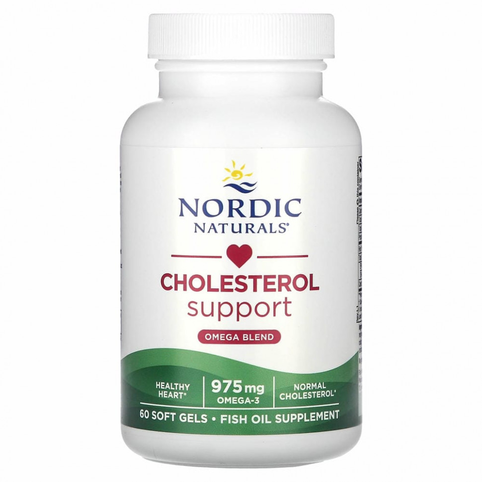 Nordic Naturals, Omega LDL, омега-3, красный ферментированный рис и коэнзим Q10, 384 мг, 60 капсул