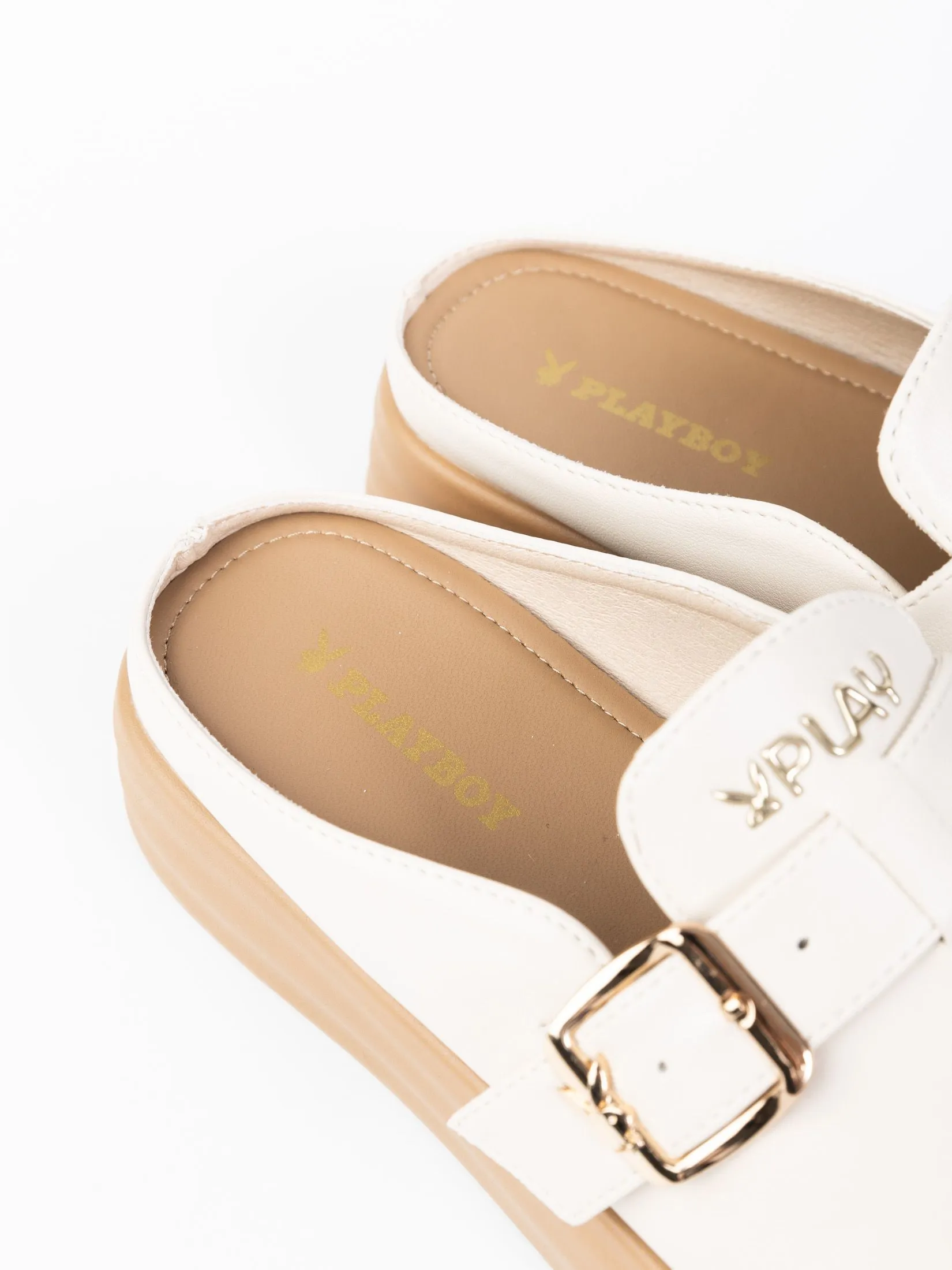 PLAYBOY Women Mule ST-HS251C126 Creamy white