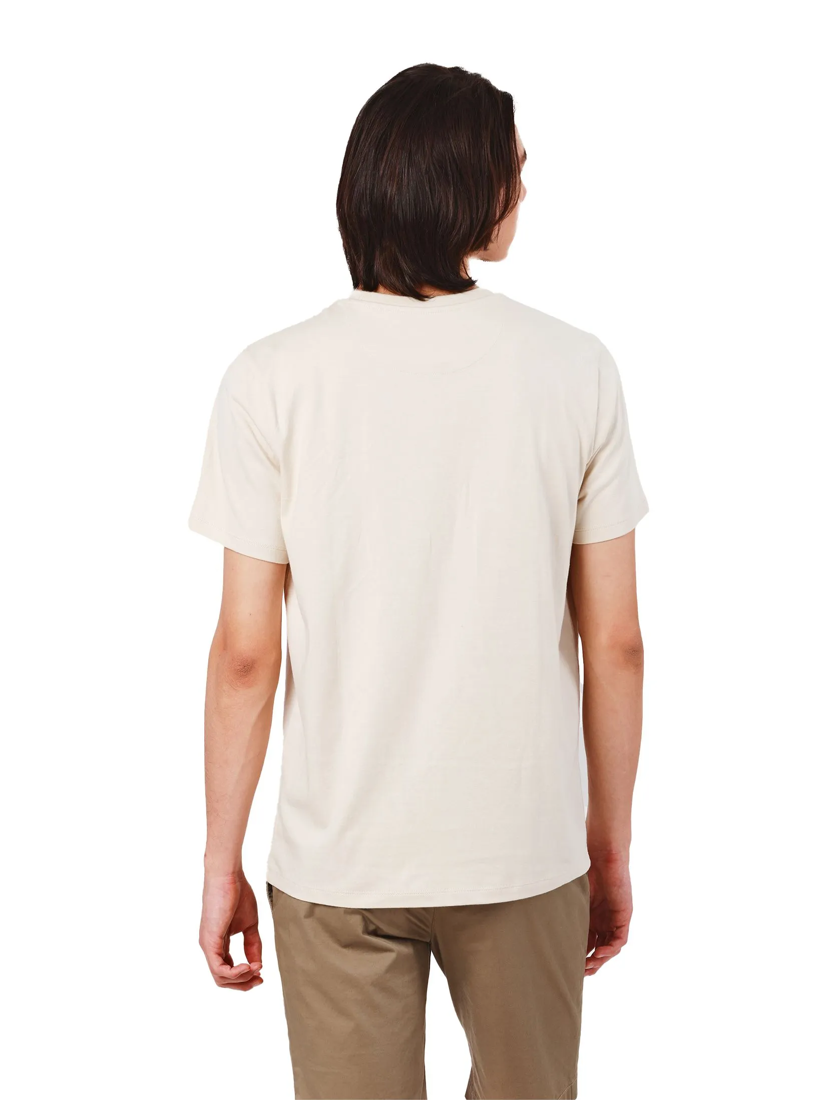 JOHN HENRY Men's T-Shirts (Slim Fit) Rejuvenate Vacation Beige