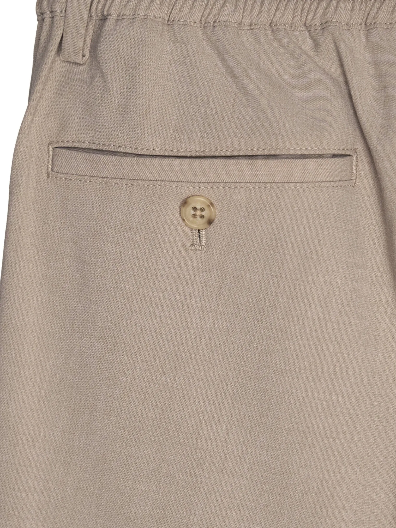TAKEO KIKUCHI MEN BEIGE WRINKLES FREE POLYESTER EASY PANTS
