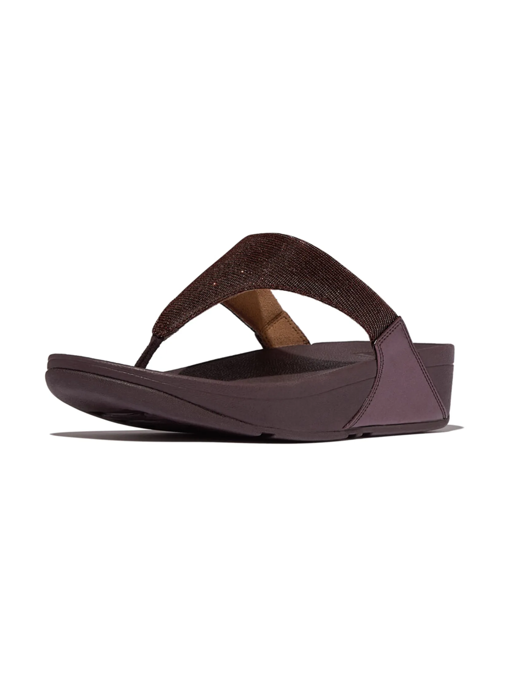 FitFlop™ WOMEN S LULU SHIMMERLUX TOE-POST PURPLE