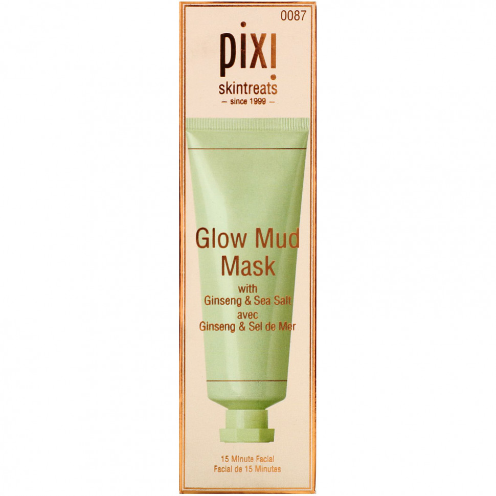 Pixi Beauty, грязевая маска для сияния с женьшенем и морской солью, 30 мл (1,01 жидк. унции)
