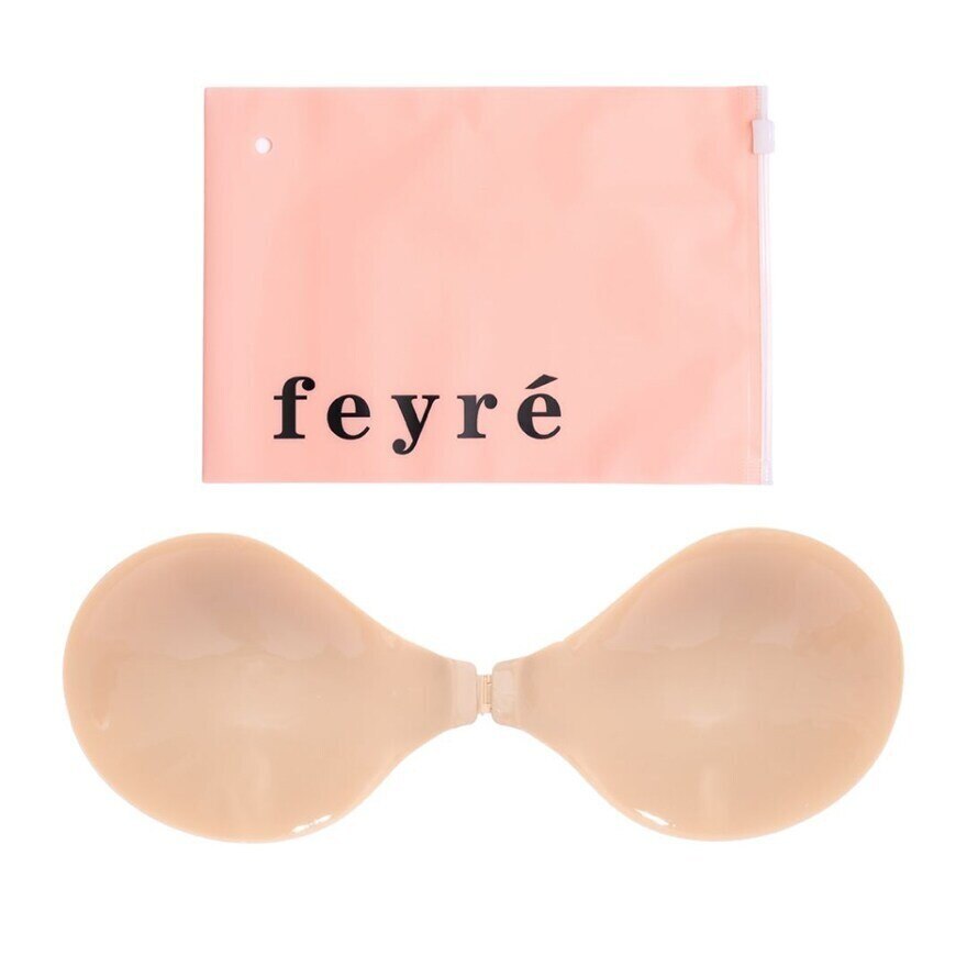 Feyre Round Shape Adhesive Silicone Bra Browny Color Size C
