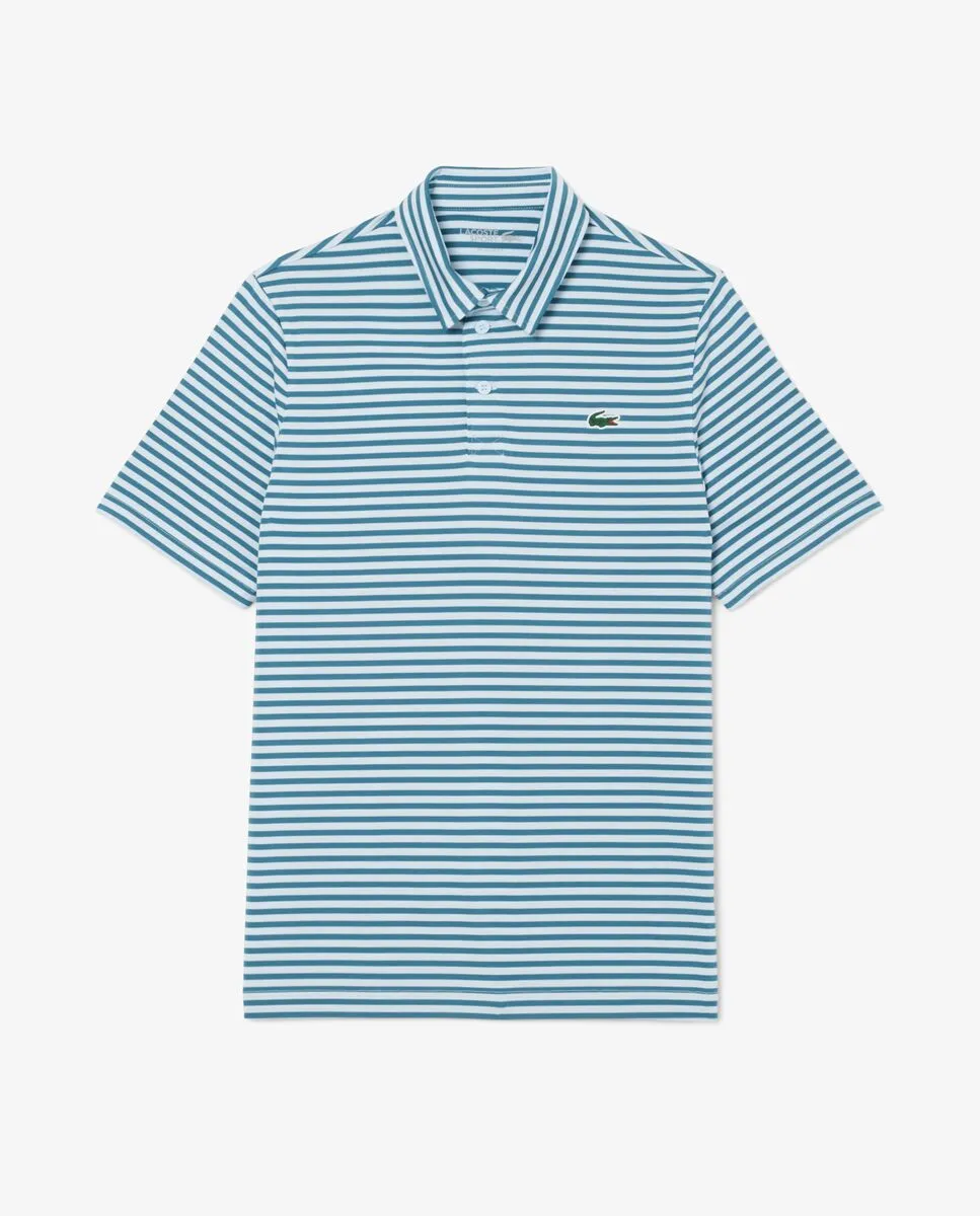 LACOSTE Regular Fit UV Protect Golf Polo Shirt Blue