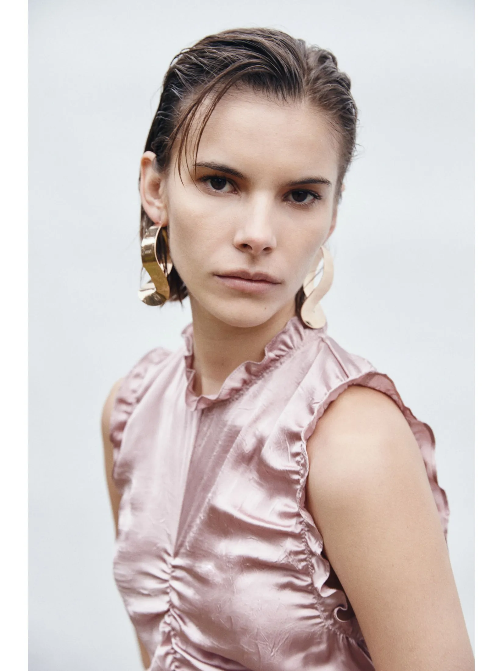 SFERA Women Dress Sleeveless Printed Long Light Pink