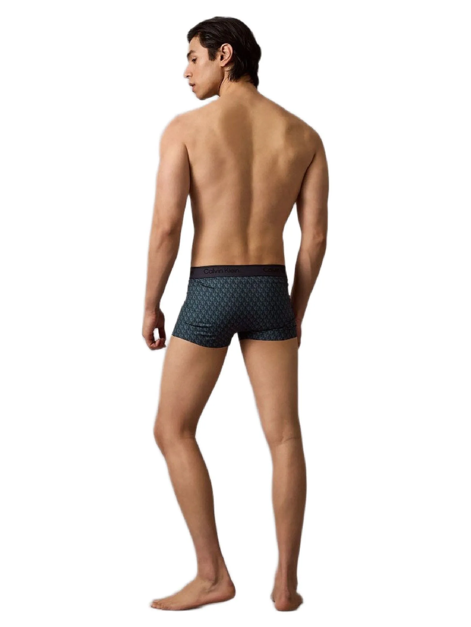 CALVIN KLEIN Men's Micro Stretch Cooling Low Rise Trunks Navy Blue