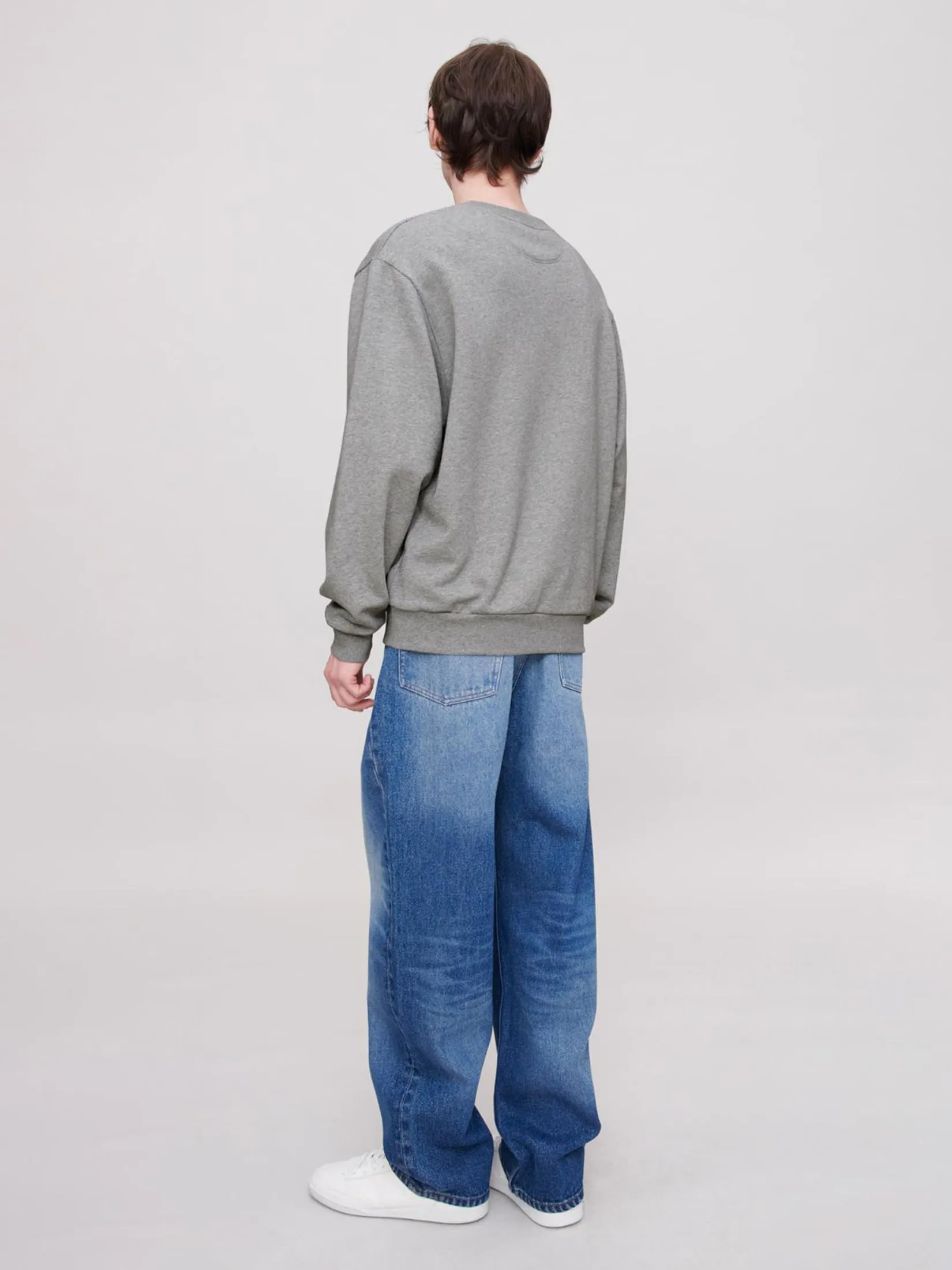 A.P.C. Men Sweat James Gots PLA Gris Chine