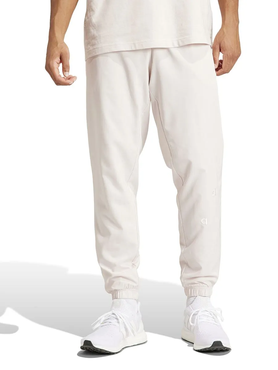 ADIDAS Men Tracksuit Bottoms Embroidered Woven Putty Mauve