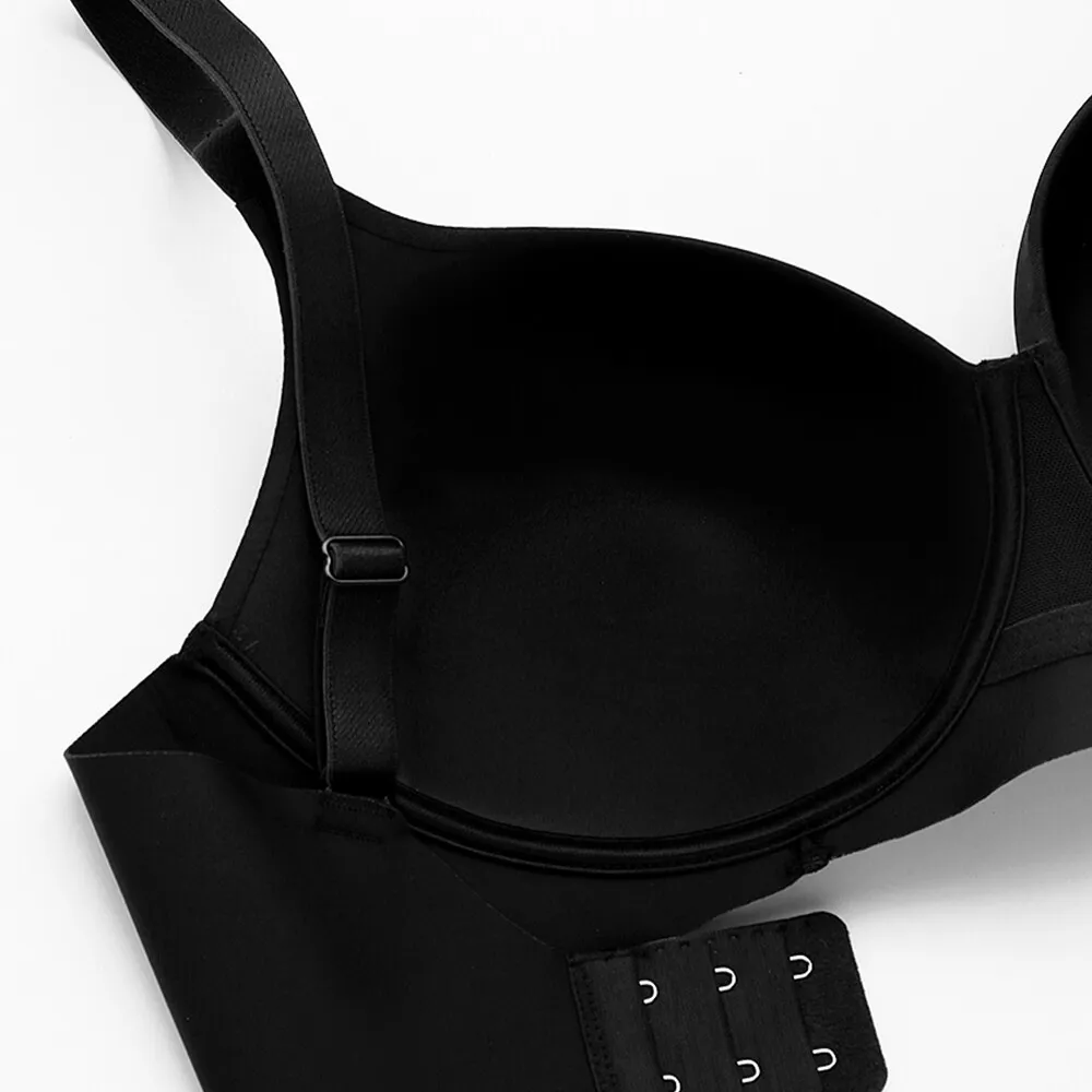 SABINA BRALESS WIRELESS BRA Seamless Fit Perfect Bra Collection Style no. SBXD97202BK Black