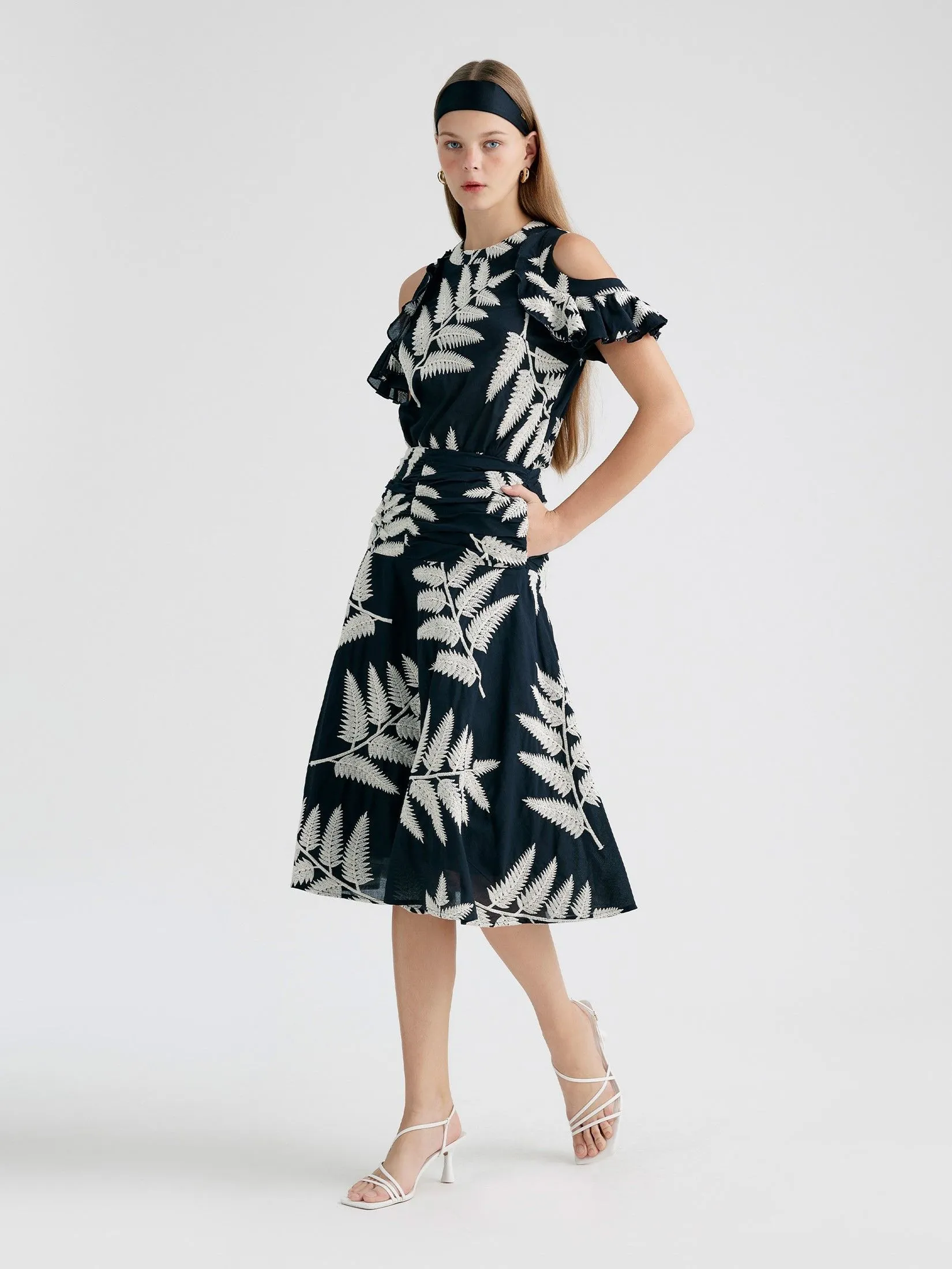 ASV (AW24)Tropicana Ruched Women Skirt Black