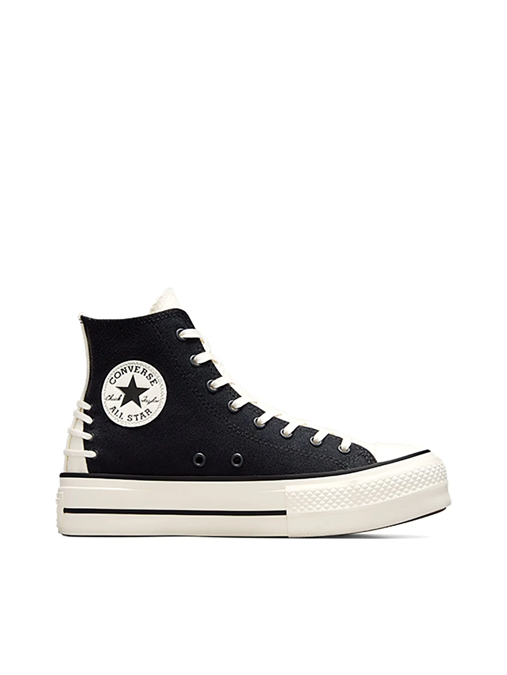 CONVERSE Women Sneakers Ctas Lift Classic Romantic Hi Black Black/Egret/Black Size - 7 US