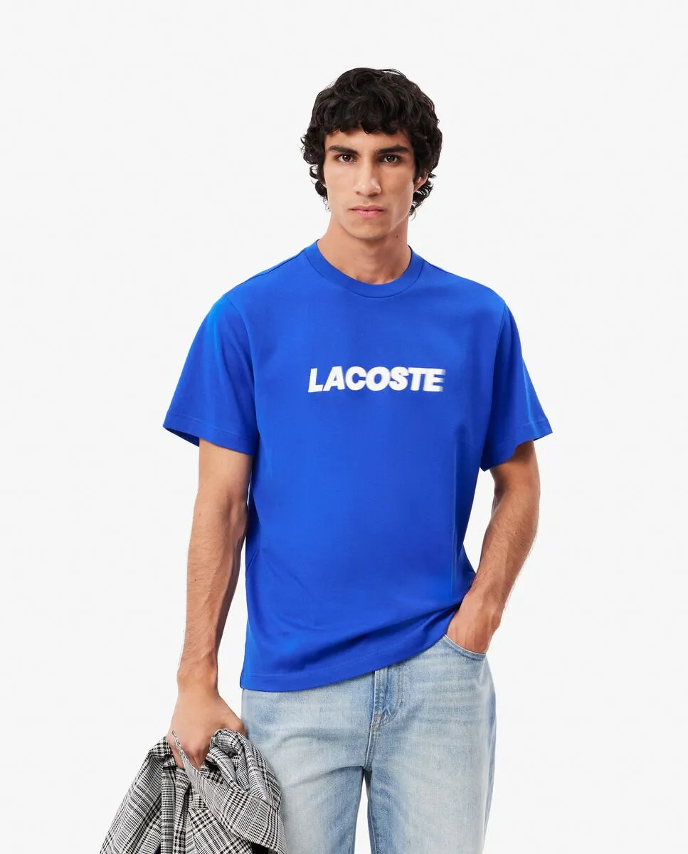 LACOSTE Heavy Cotton Logo T-shirt Blue
